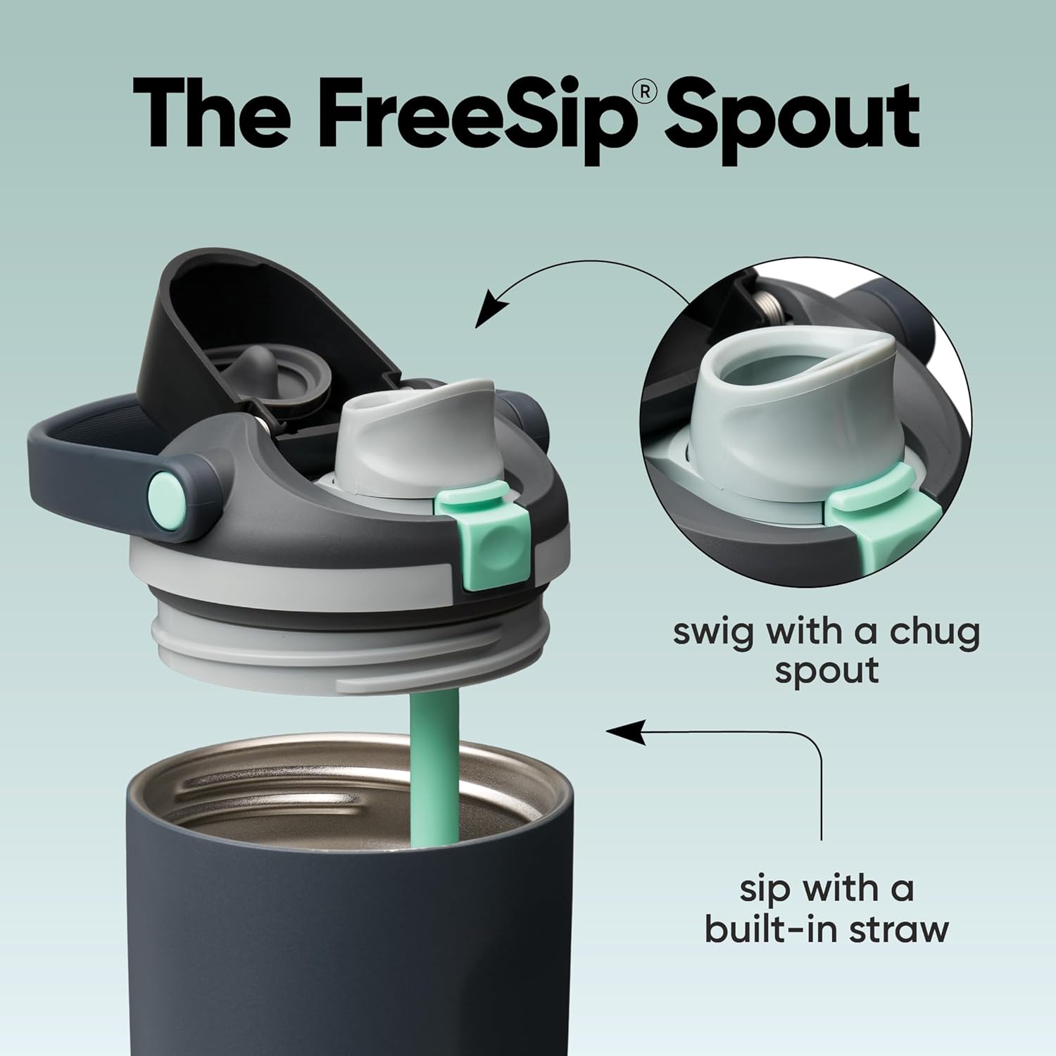 Owala FreeSip Sway Insulated Stainless Steel Water Bottle with Two-Way