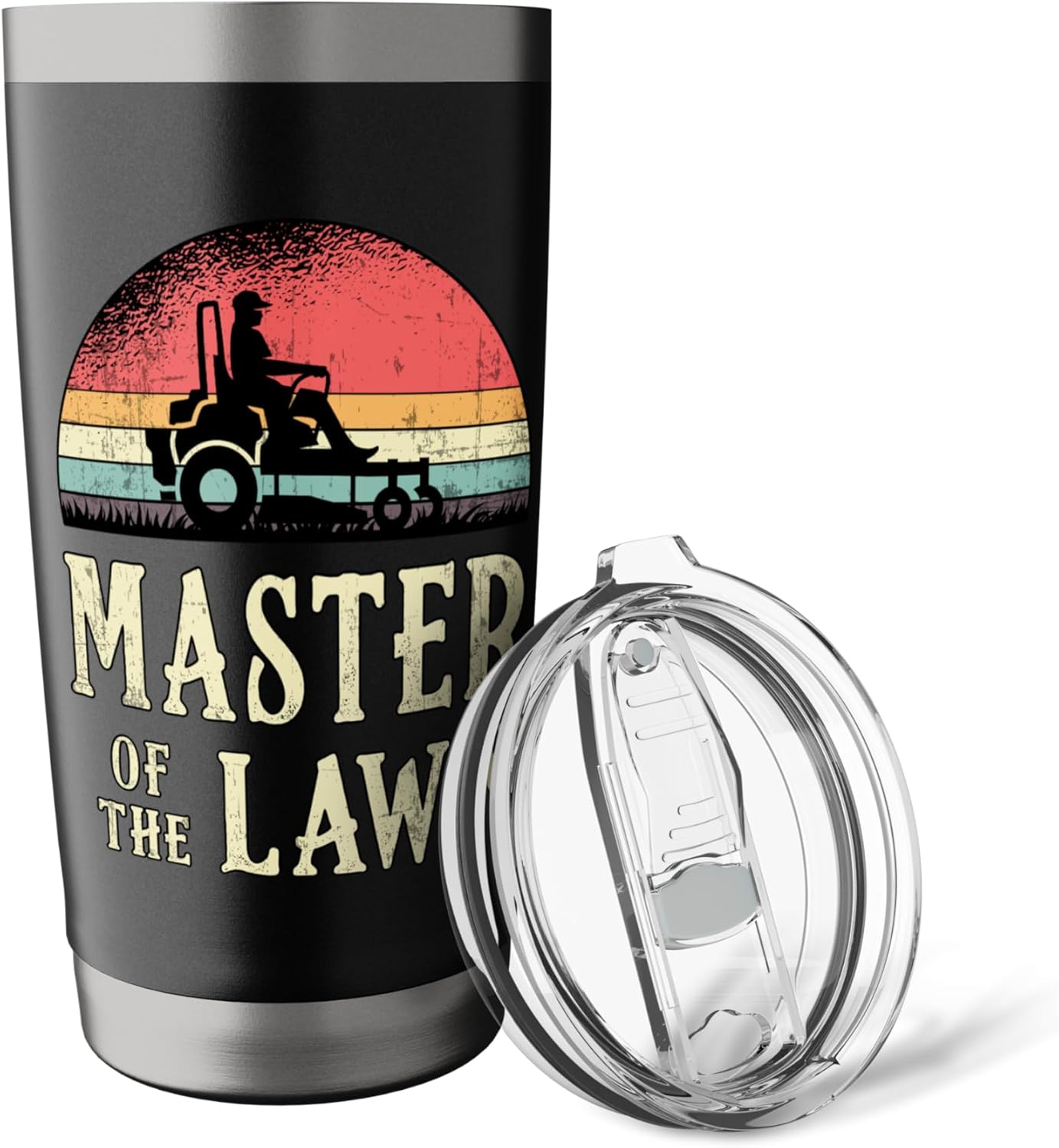 Master Of The Lawn Mower Garden Gardening Retro Lawn Mowing Stainless Steel Insulated Tumbler