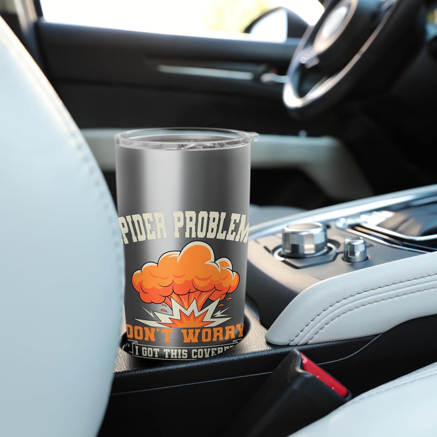 Exterminator Pest Control Eradicator Spider Problem Stainless Steel Insulated Tumbler