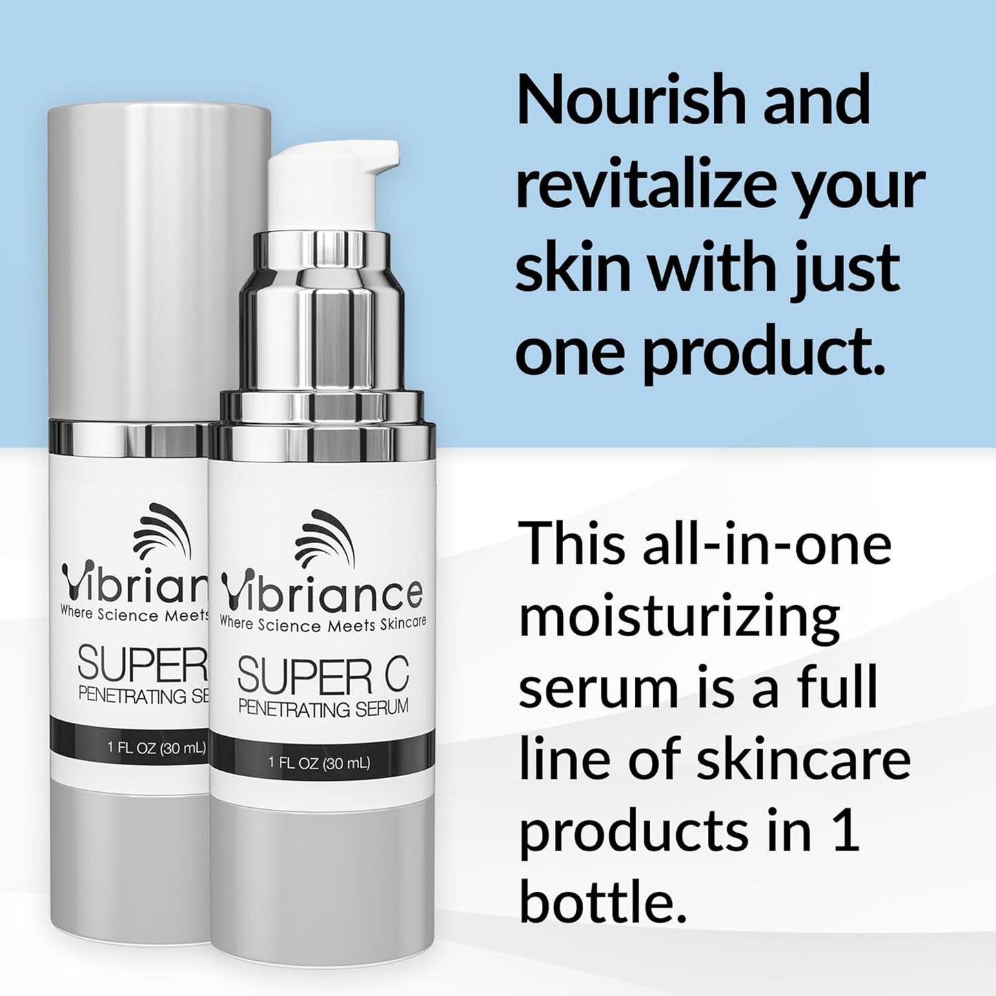 Vibriance Super C Serum for Mature Skin - All-in-One Vitamin Formula H