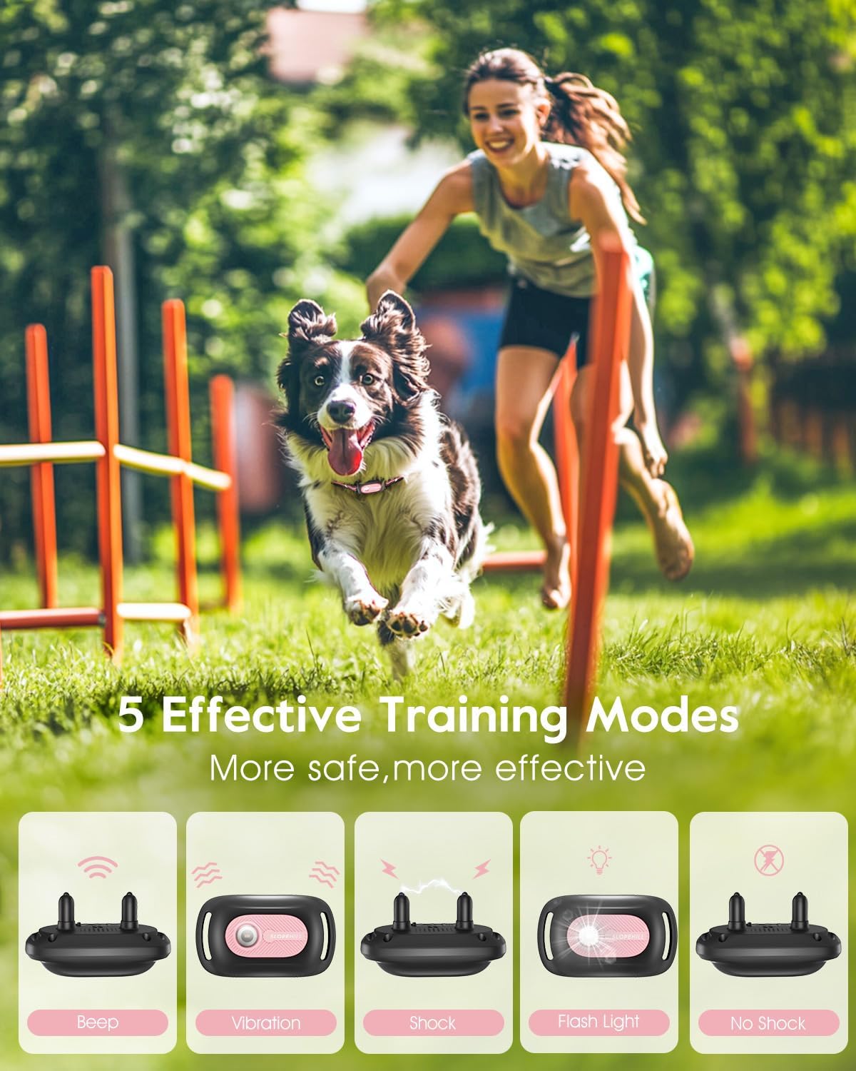 SLOPEHILL Dog Shock Collar,4200FT Dog Training Collar with Remote,IPX8