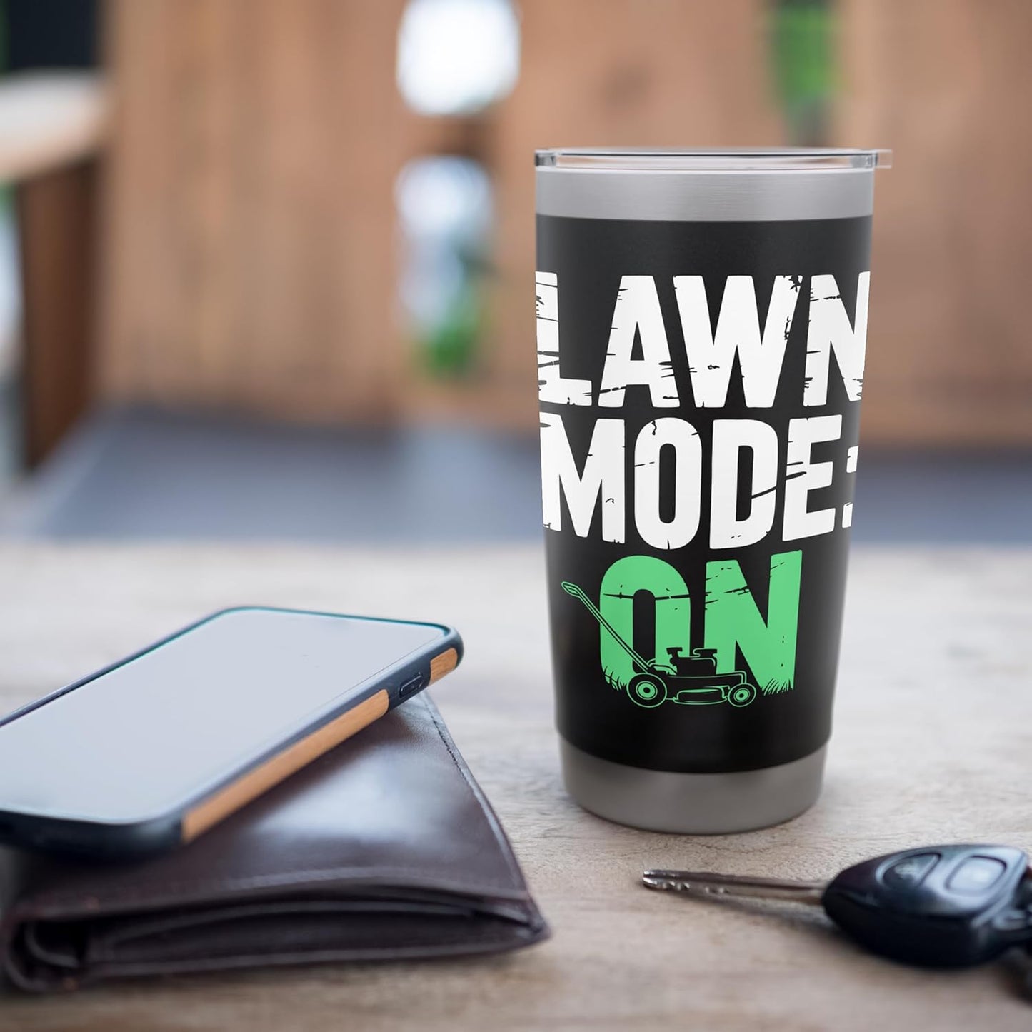 Lawn Care Mowing Garden Landscaping Gardening Lawn Mover Stainless Steel Insulated Tumbler