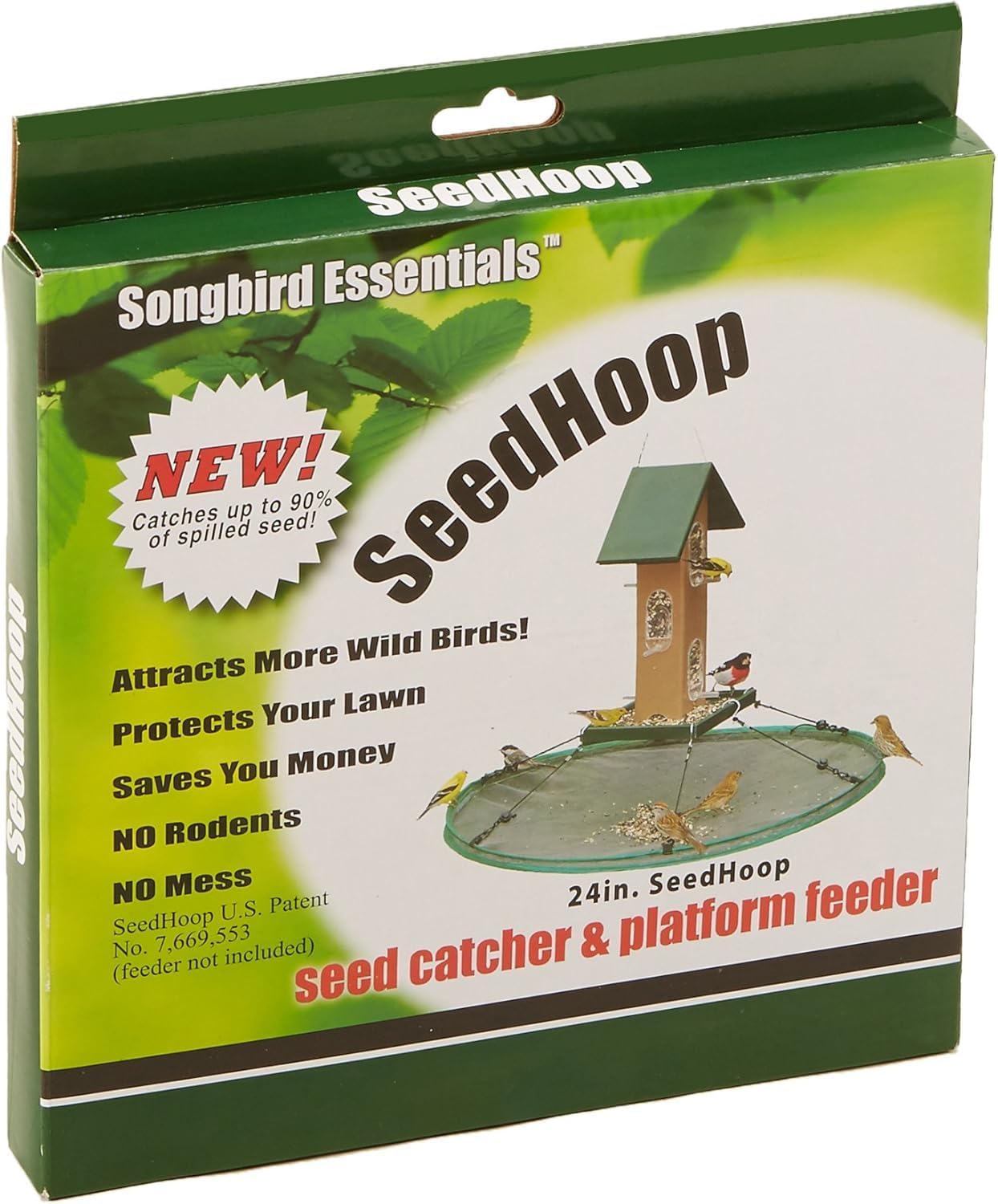 Songbird Essentials SEIA30024 Seed Hoop Seed Catcher & Platform Feeder