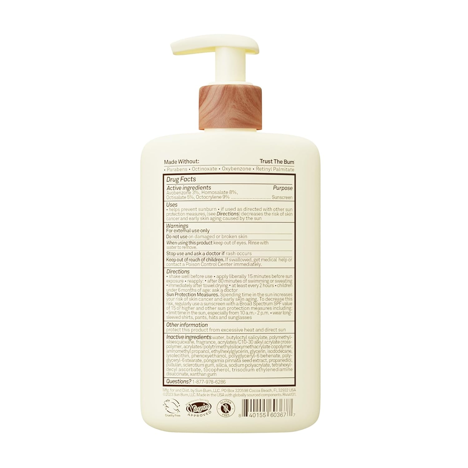Sun Bum Daily SPF 50 Sunscreen Body Lotion - Broad Spectrum Moisturizi