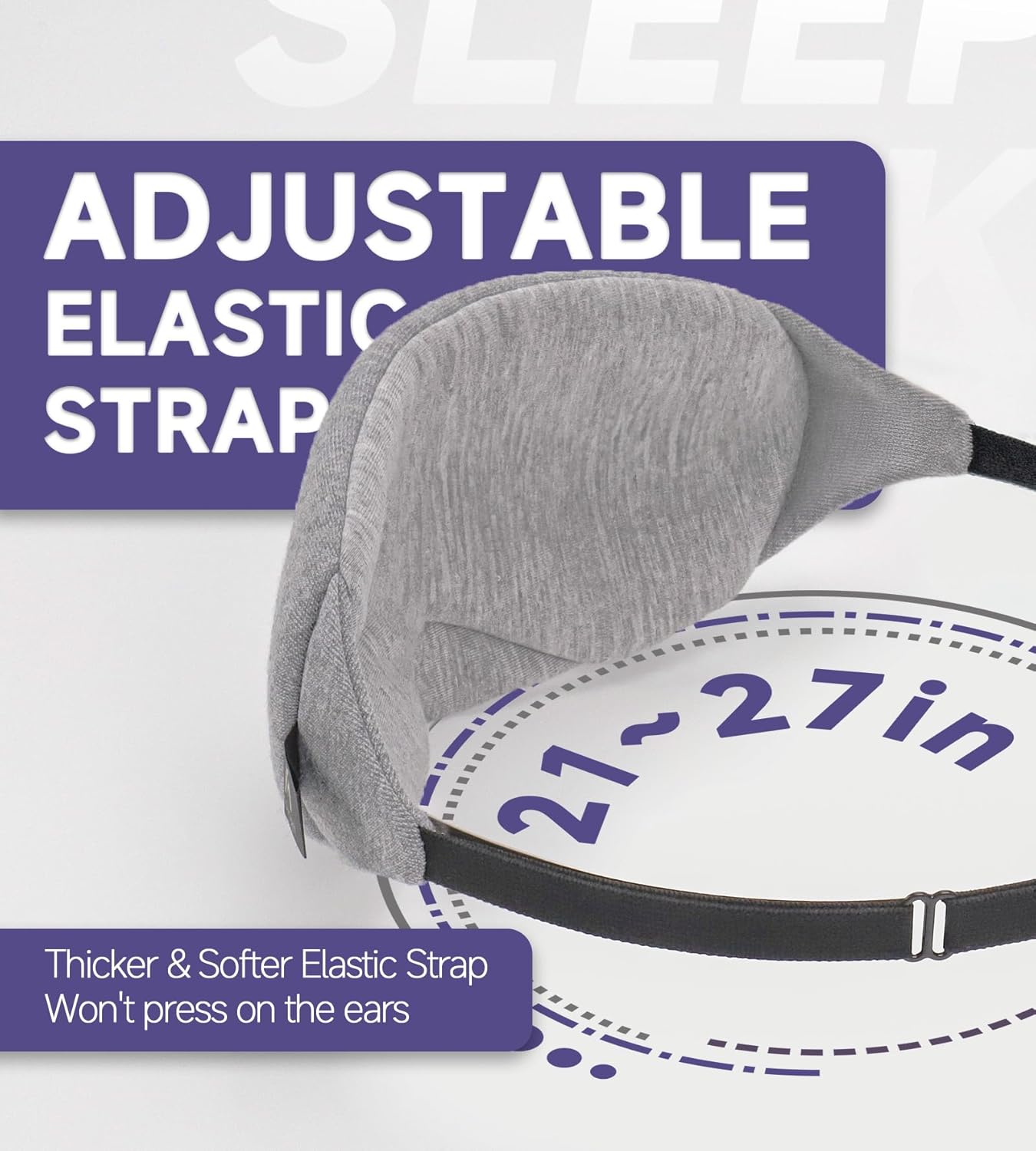 Mavogel Cotton Sleep Eye Mask - Updated Design Light Blocking with Adj