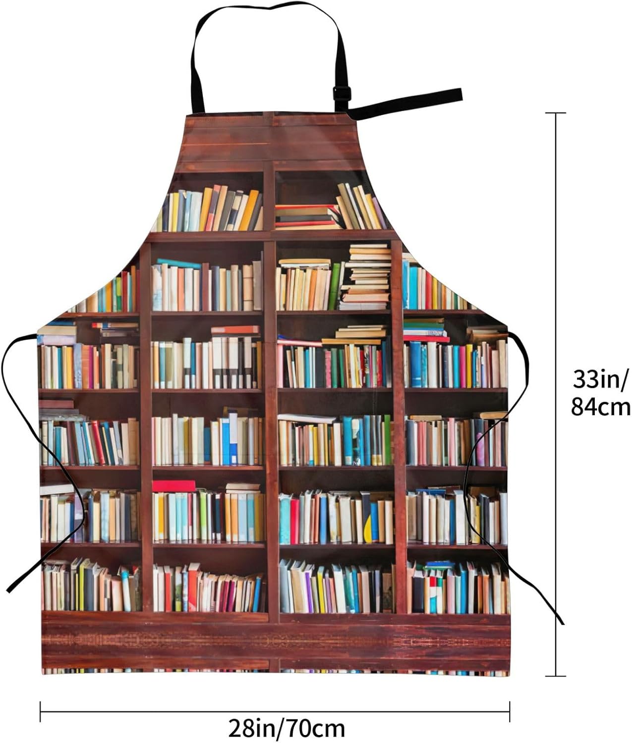 books print Waterproof apron with pocket adjustable cooking apron for 