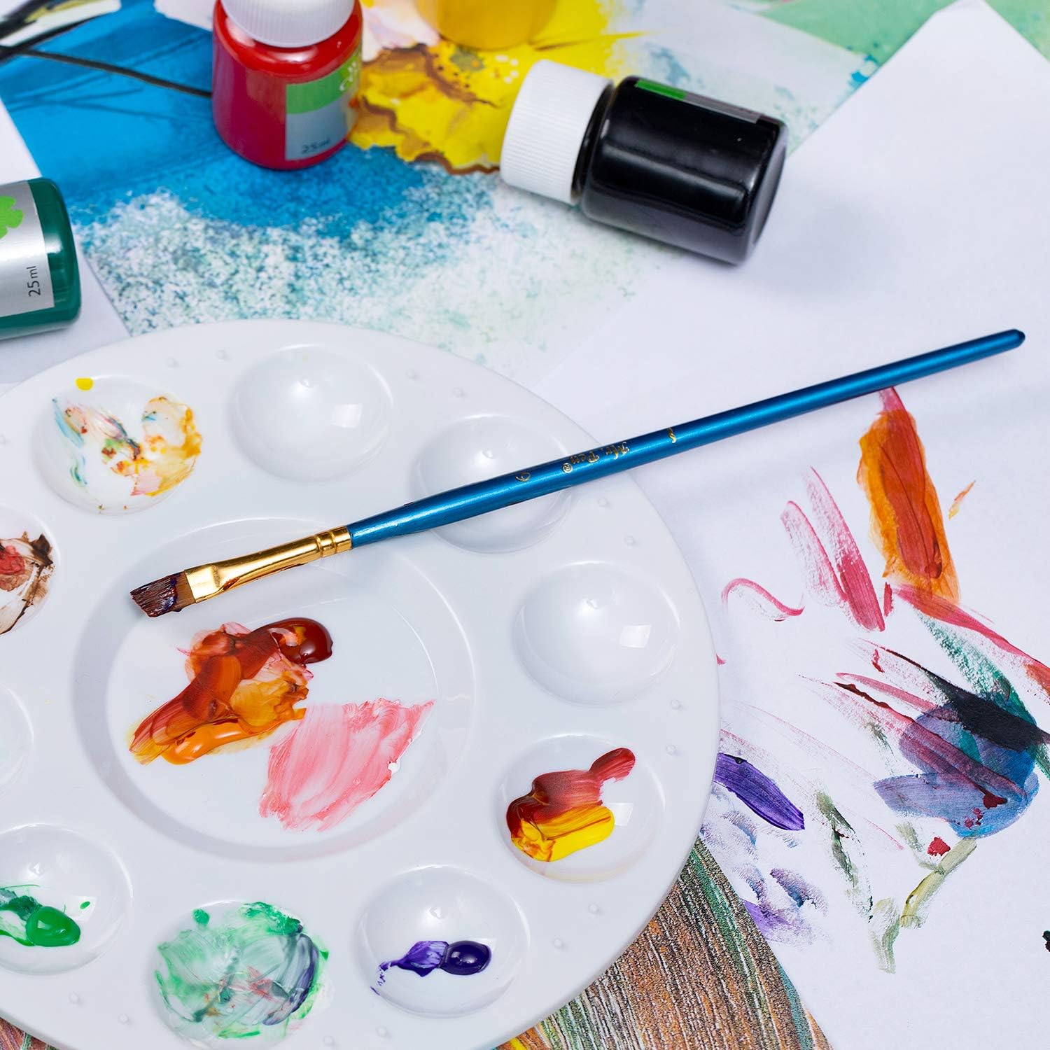 Mr. Pen- 4 Pack Paint Tray Palettes, Kids' Plastic Paint Holder, Trays