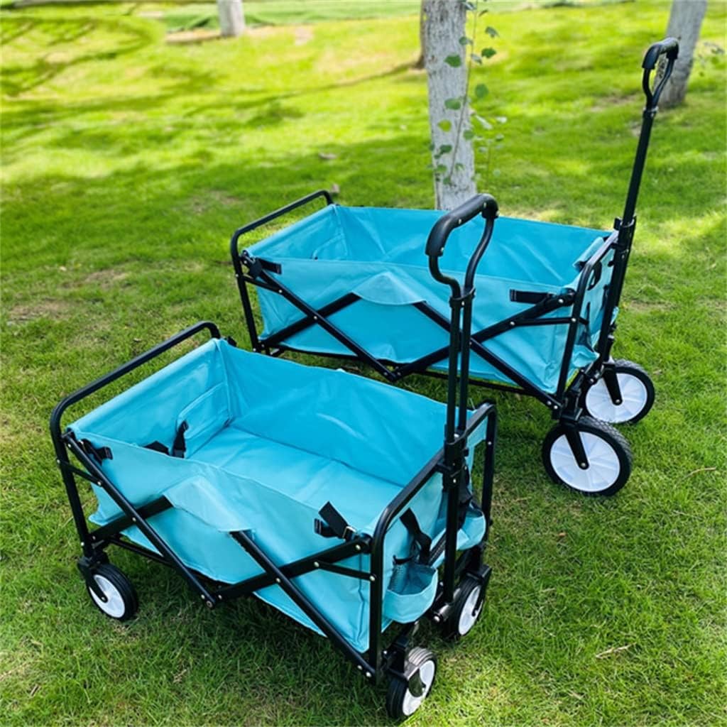 JSEIAJB Outdoor Campsite Small Cart Portable Foldable Adjustable High Loaded Tent Equipment Trolley Picnic Equipment Trailer Tools