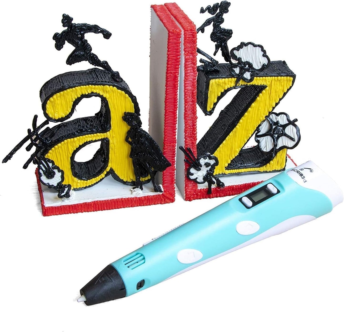 SCRIB3D P1 3D Printing Pen with Display - Includes 3D Pen, 3 Starter C