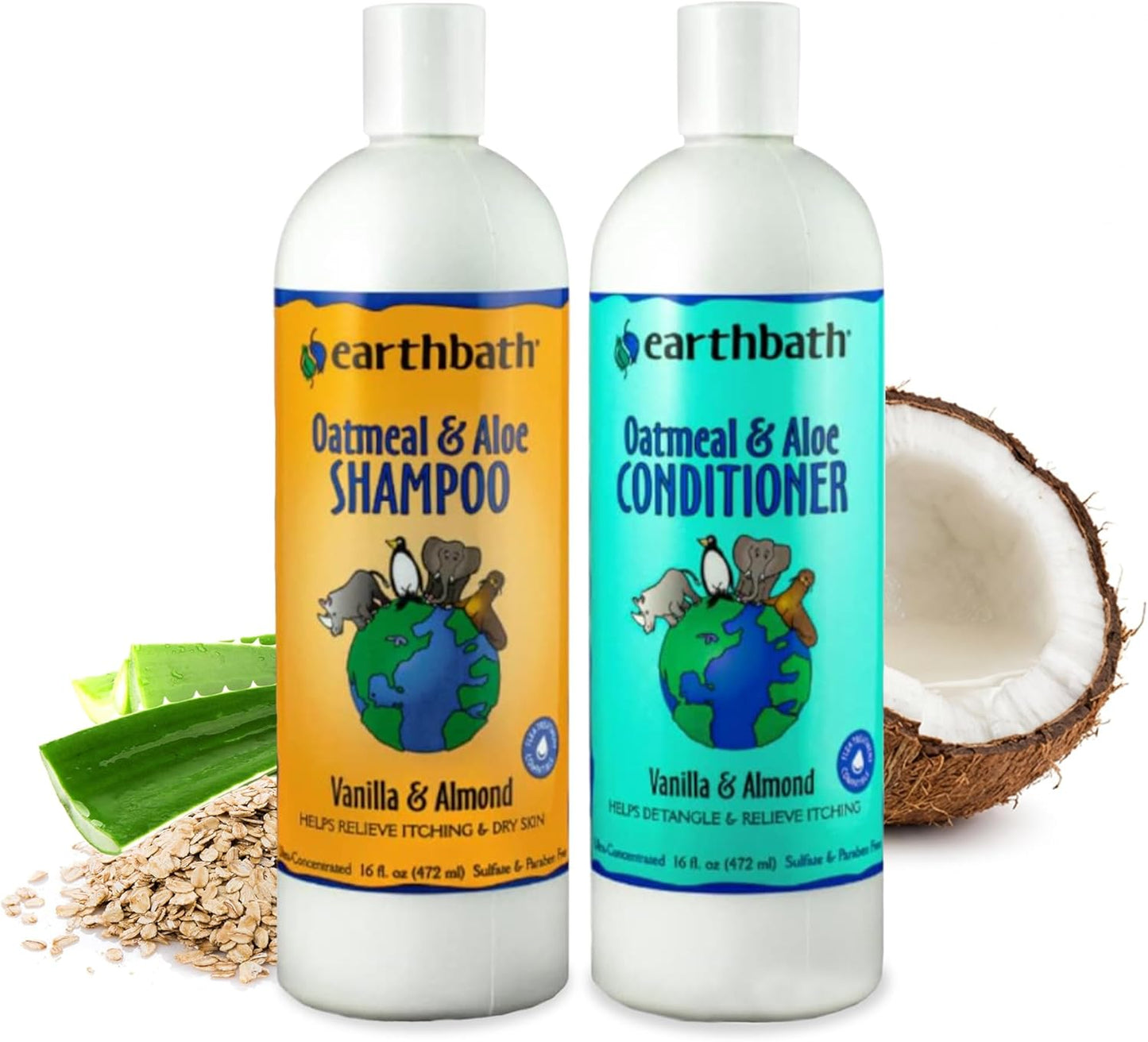 earthbath, Oatmeal & Aloe Dog Shampoo and Conditioner - Oatmeal Shampo