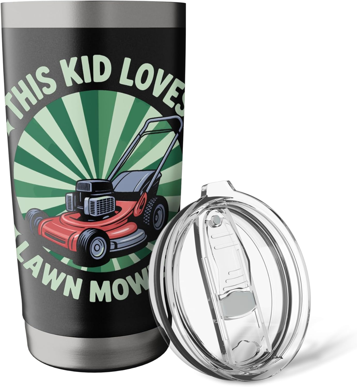 This Kid Loves Lawn Mowers Lawn Care Enthusiast Landscaper Stainless Steel Insulated Tumbler