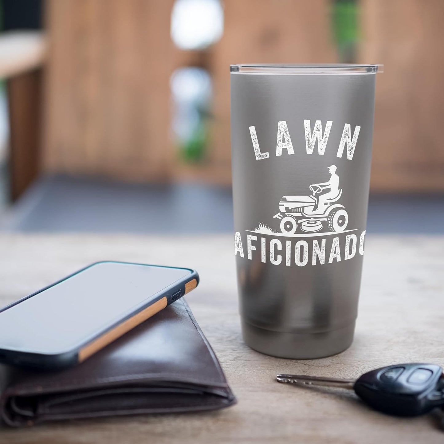 Lawn Aficionado, Lawn Aficionado Lawn Pride Lawn Care Lover Stainless Steel Insulated Tumbler
