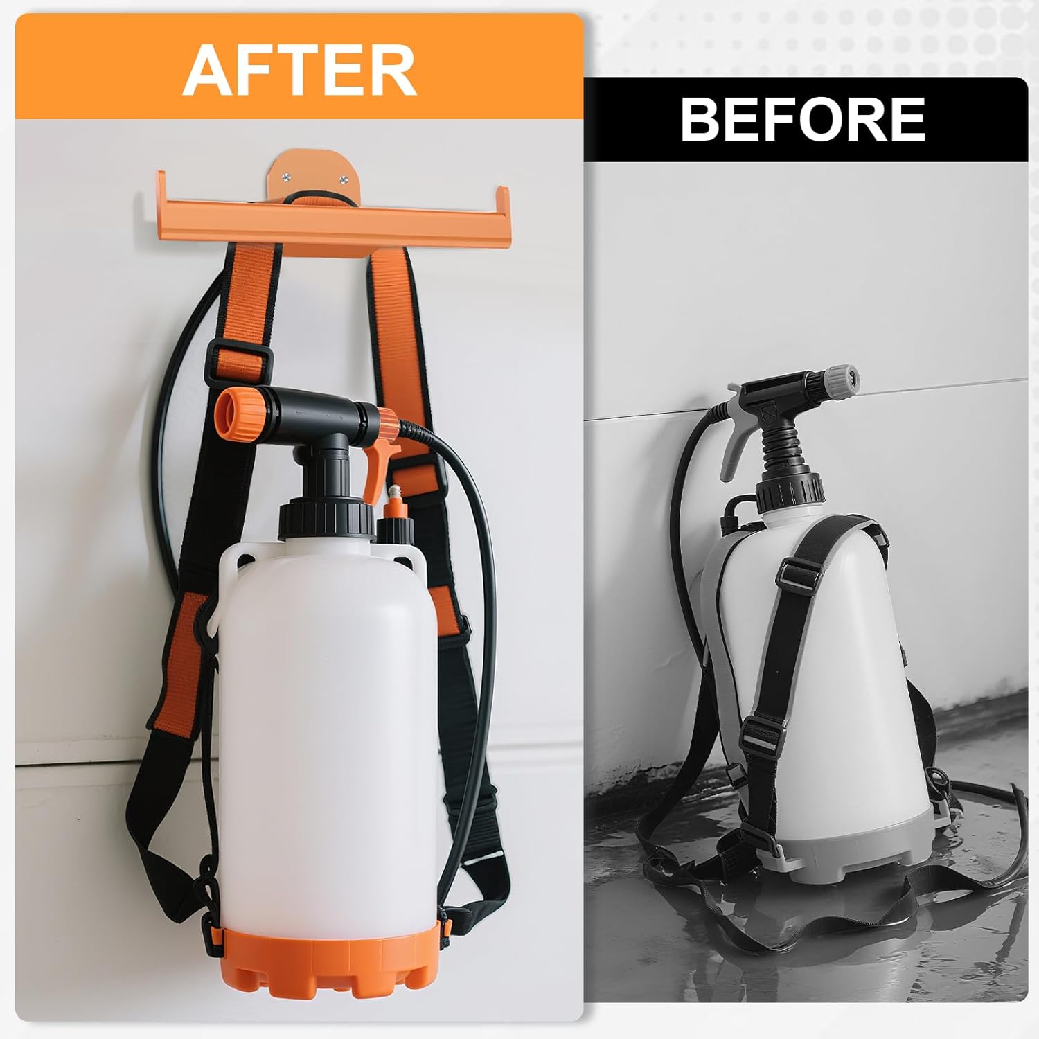 Backpack Leaf Blower Hanger, Backpack Sprayer Wall Mount, Lawn Care Ac