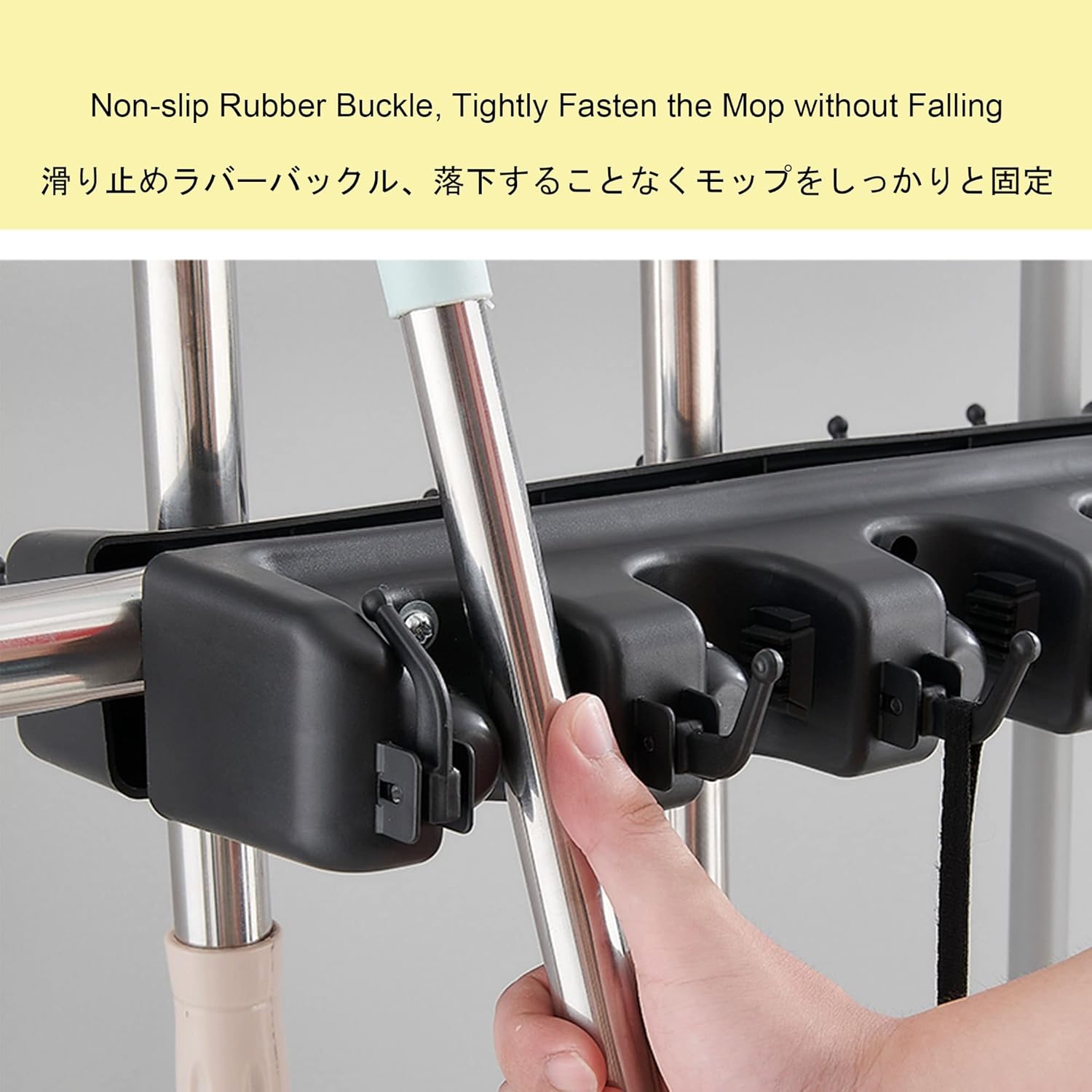 Mop Broom Holder Put Wet Mops,Movable Commercial Mop Rack, Garden Tool