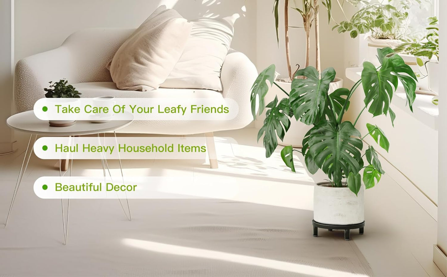 Zhongma 2 Pack 8.7" Fully Assembled Sturdy Potted Plant Stand Flower P
