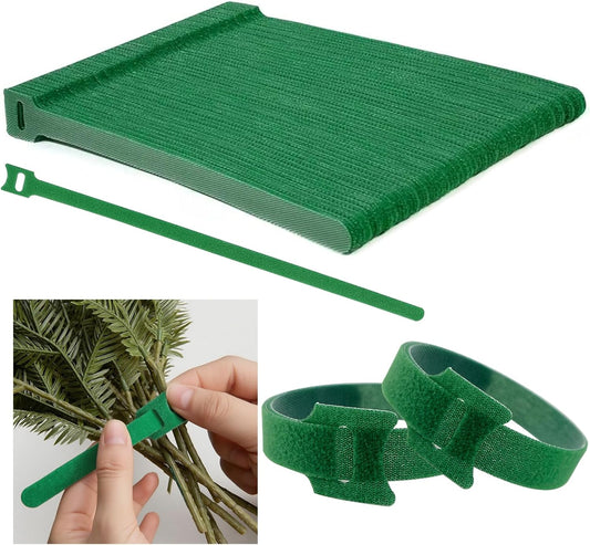 120 Pcs Hook＆Loop Garden Plant Cable Ties 12 Inch Adjustable Nylon Gar