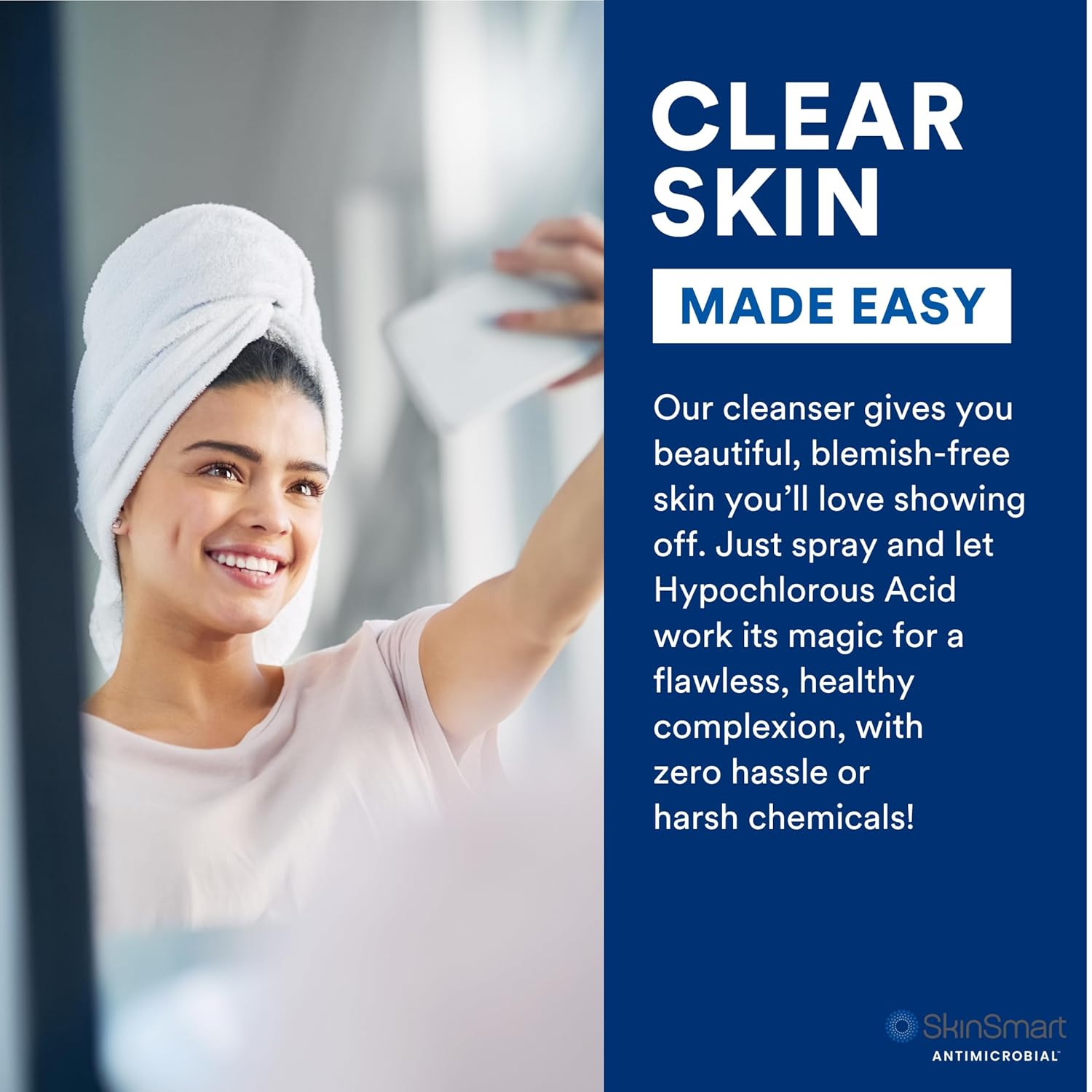 SkinSmart Antimicrobial Facial Cleanser for Breakouts & Blemishes; Hyp