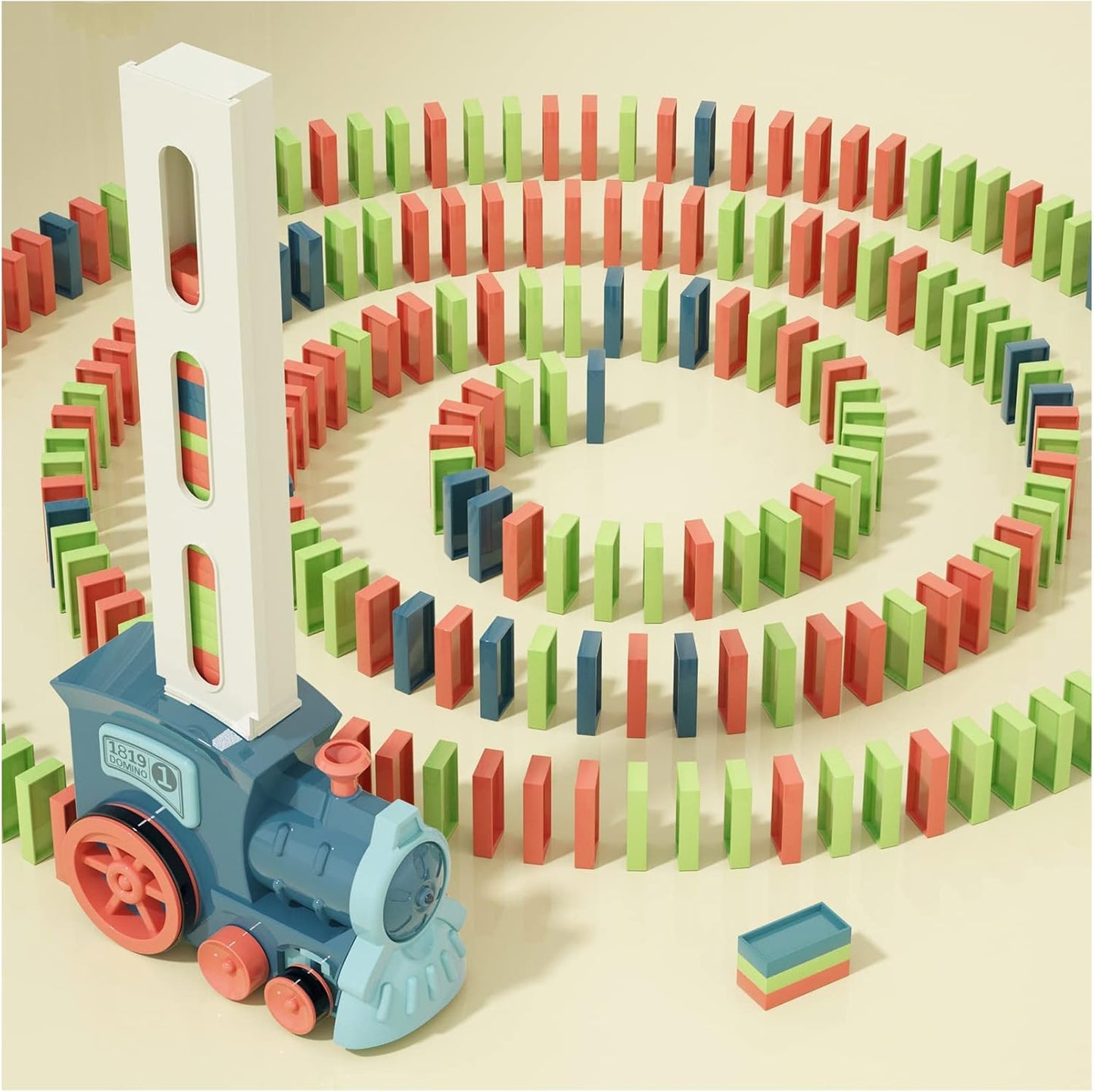 Domino Train Toys Kids Games - Automatic Stacking Creative Game 3+ Yea