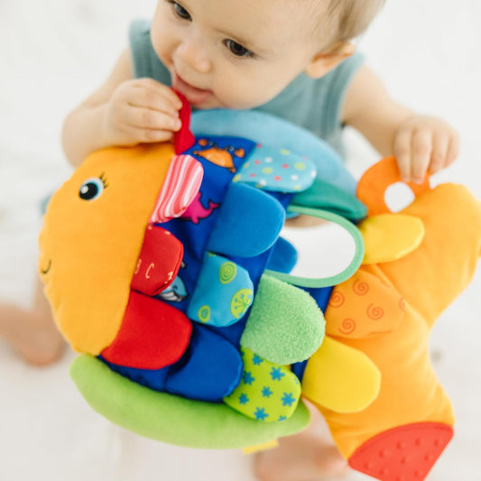 Melissa & Doug K’s Kids, Flip Fish Stuffed Animal, Soft Baby Book, Mul