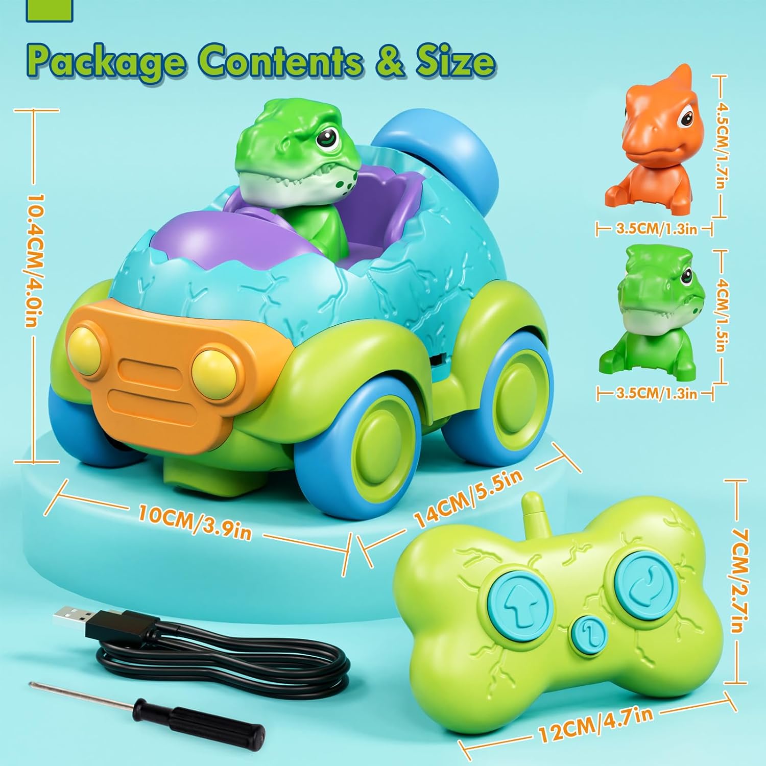 Lehoo Castle Remote Control Car for Toddlers, Rechargeable RC Cars for