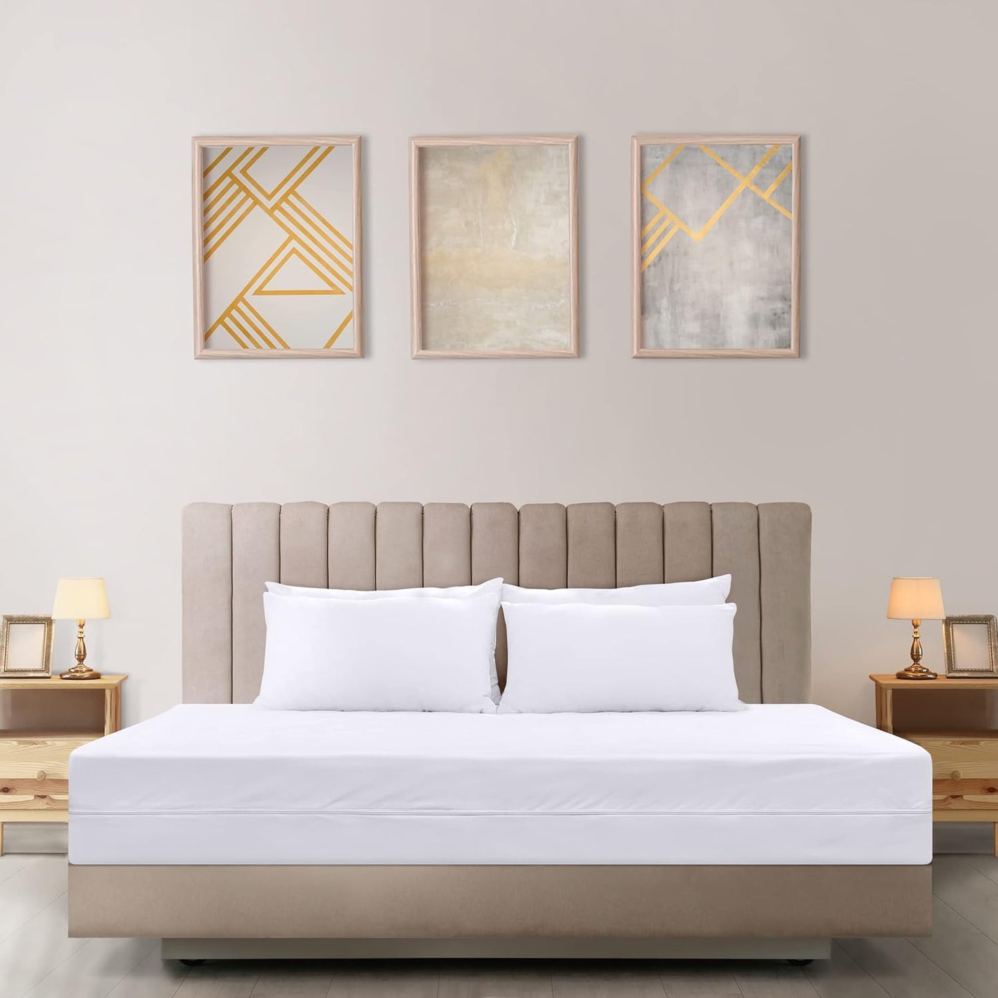 Utopia Bedding Mattress Protector Zippered King Size, 100% Waterproof 