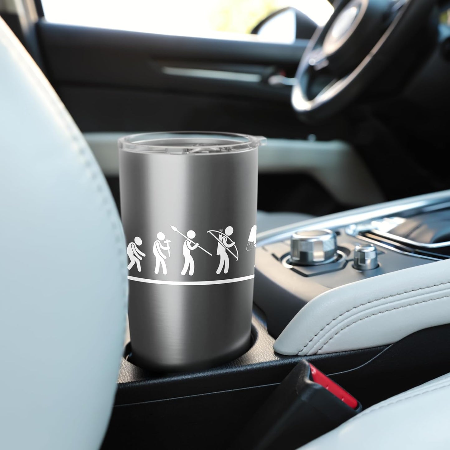 Pest Control Evolution Men Funny Exterminator Stainless Steel Insulated Tumbler