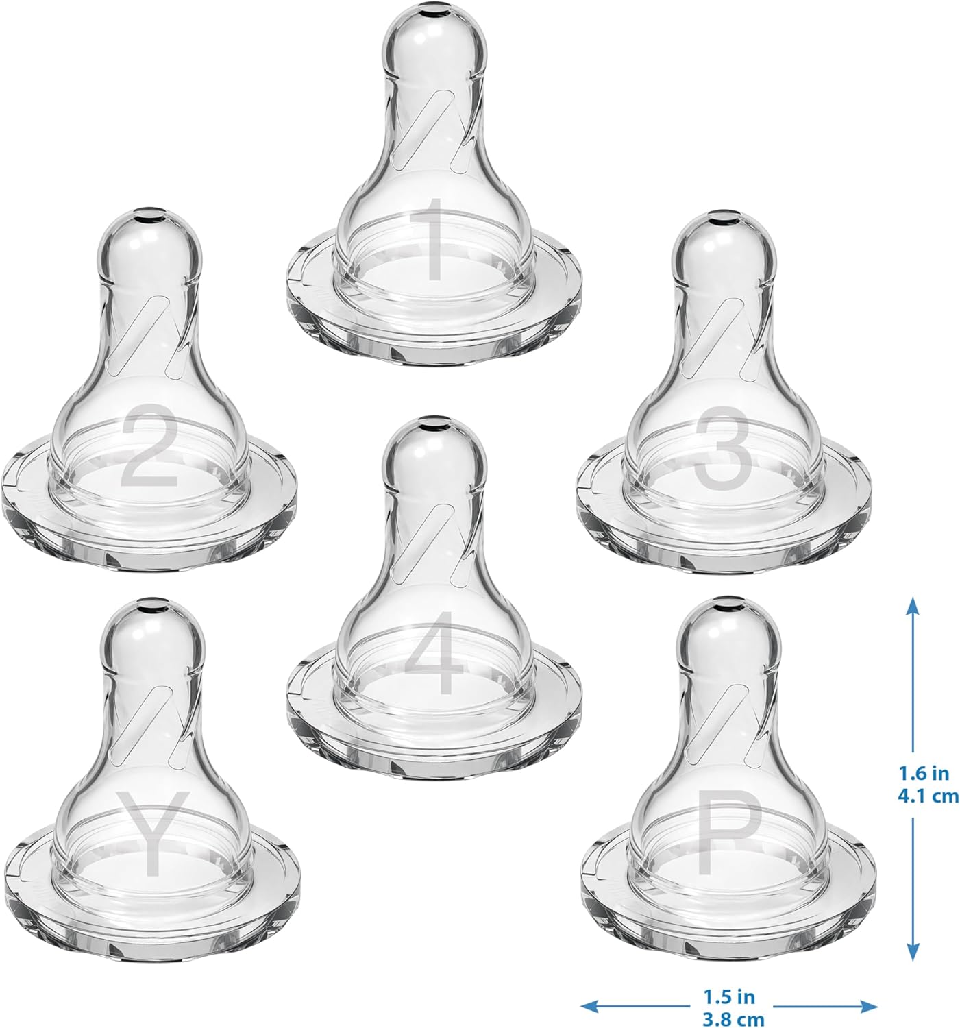 Dr. Brown’s Natural Flow Level 2 Narrow Baby Bottle Silicone Nipple, M
