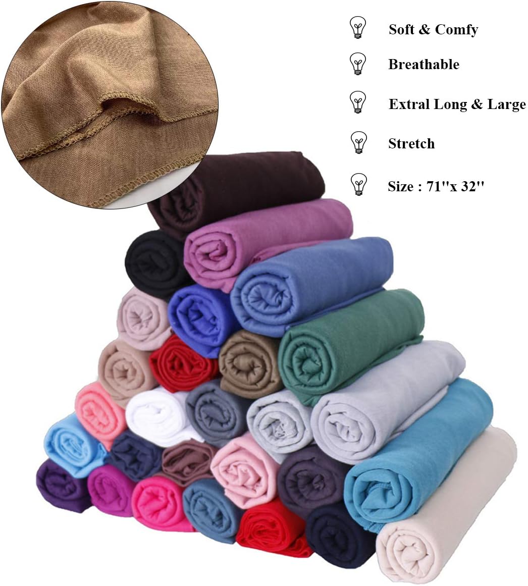 Harewom Head Wraps for Black Women Stretch Head Scarf Long African Hai