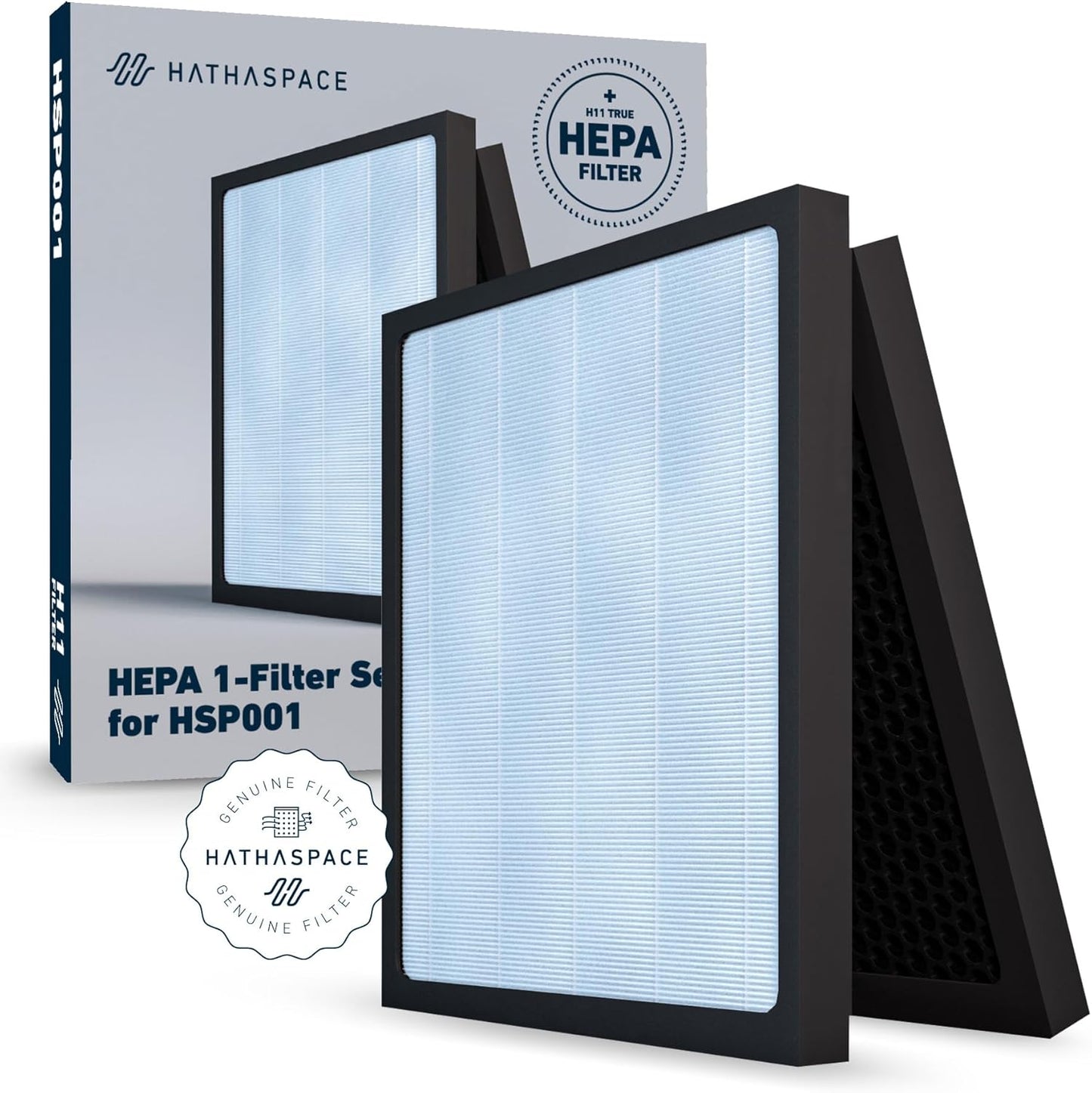 HATHASPACE HSP001 True HEPA Filter Replacement, 4-Stage Air Purifier F