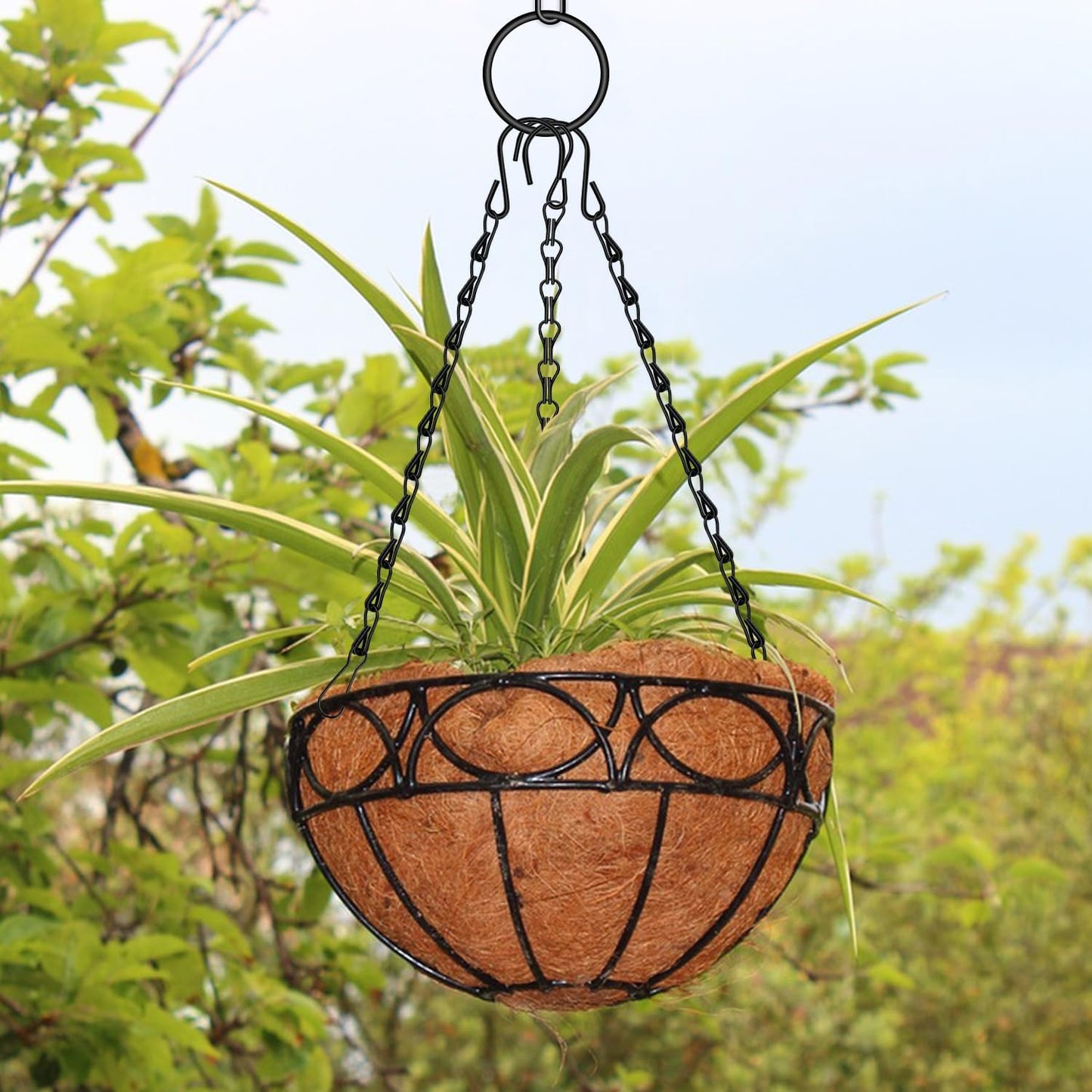 Chain for Hanging Plants,10 Pack 12.5-Inch Garden Plant Hangers for Hanging Bird Feeders,Planters,Lanterns,Wind Chimes, Chalkboards, and Ornaments.Small Chains Perfect for Indoor and Outdoor Decor
