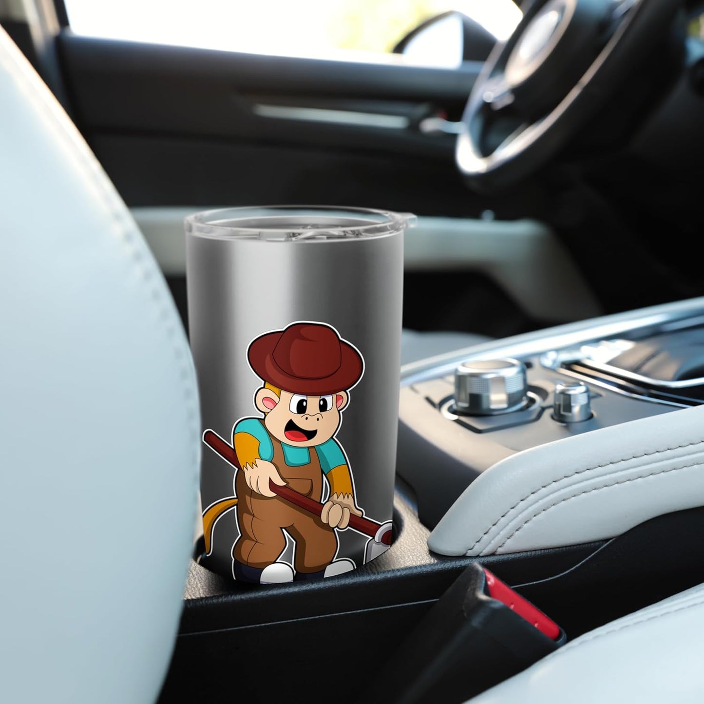 Monkey Farmer Garden tool Farm Stainless Steel Insulated Tumbler