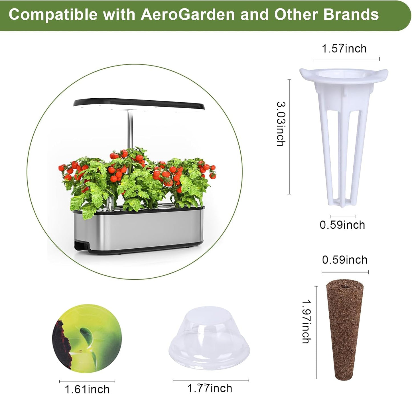 79 PCS Hydroponic Indoor Seed Pods, Growing System Kit for Aerogarden 