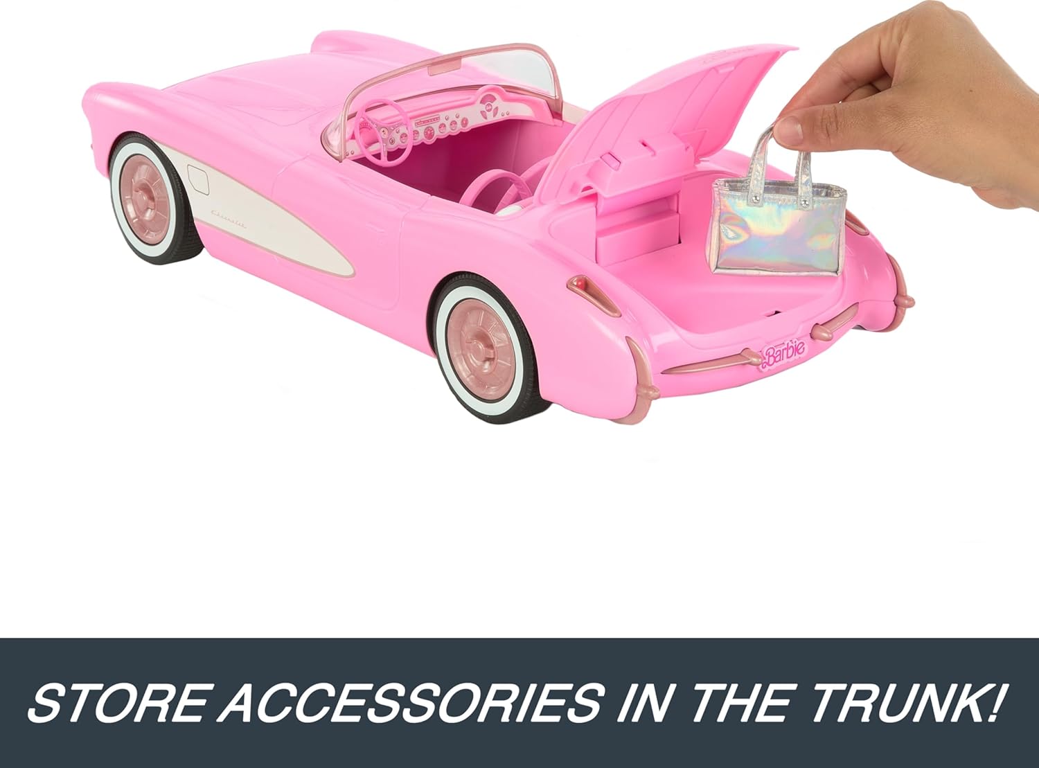 Barbie Hot Wheels RC Corvette from the Movie, Full-Function Remote-Con