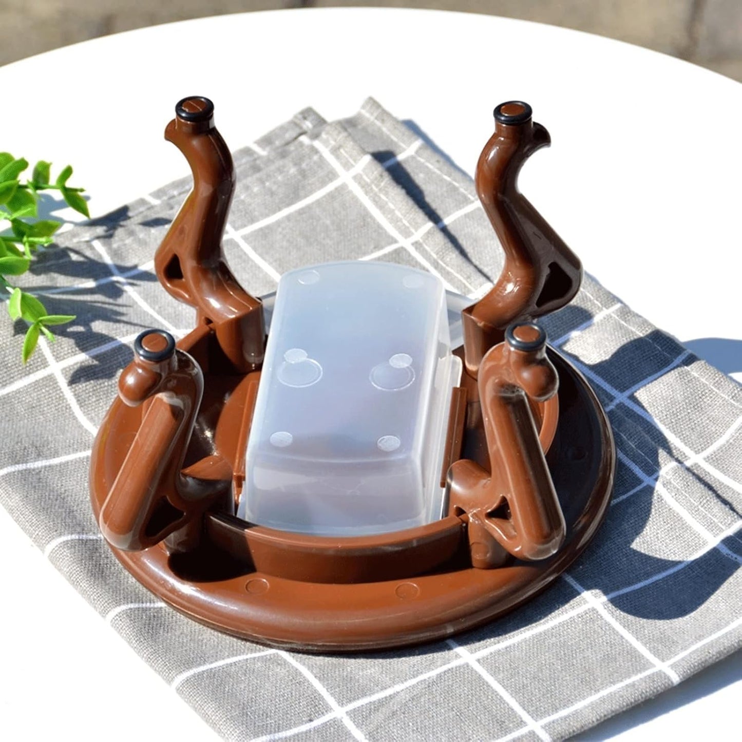 Wooden Vase Base Wooden Vase Base Plant Stand Plastic Flower Pot Base Plant Stand For Indoor Outdoor Display Stands For Home Decor 3.5 Inches High Wooden Vase Stand ( Size : Small )