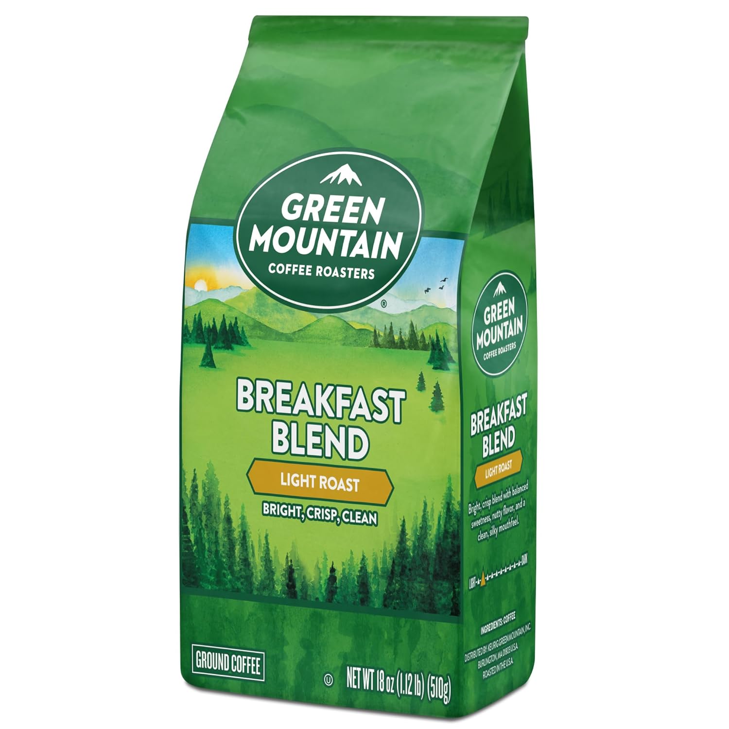 Green Mountain Coffee Roasters Breakfast Blend, Ground Coffee, Bagged 