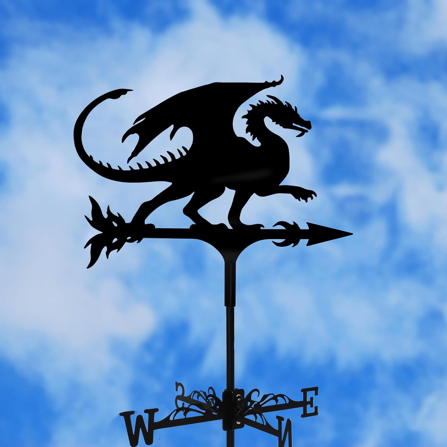 Dragon Wind Weathervanes for Roofs Mount, Mini Weather Vain Vein with 