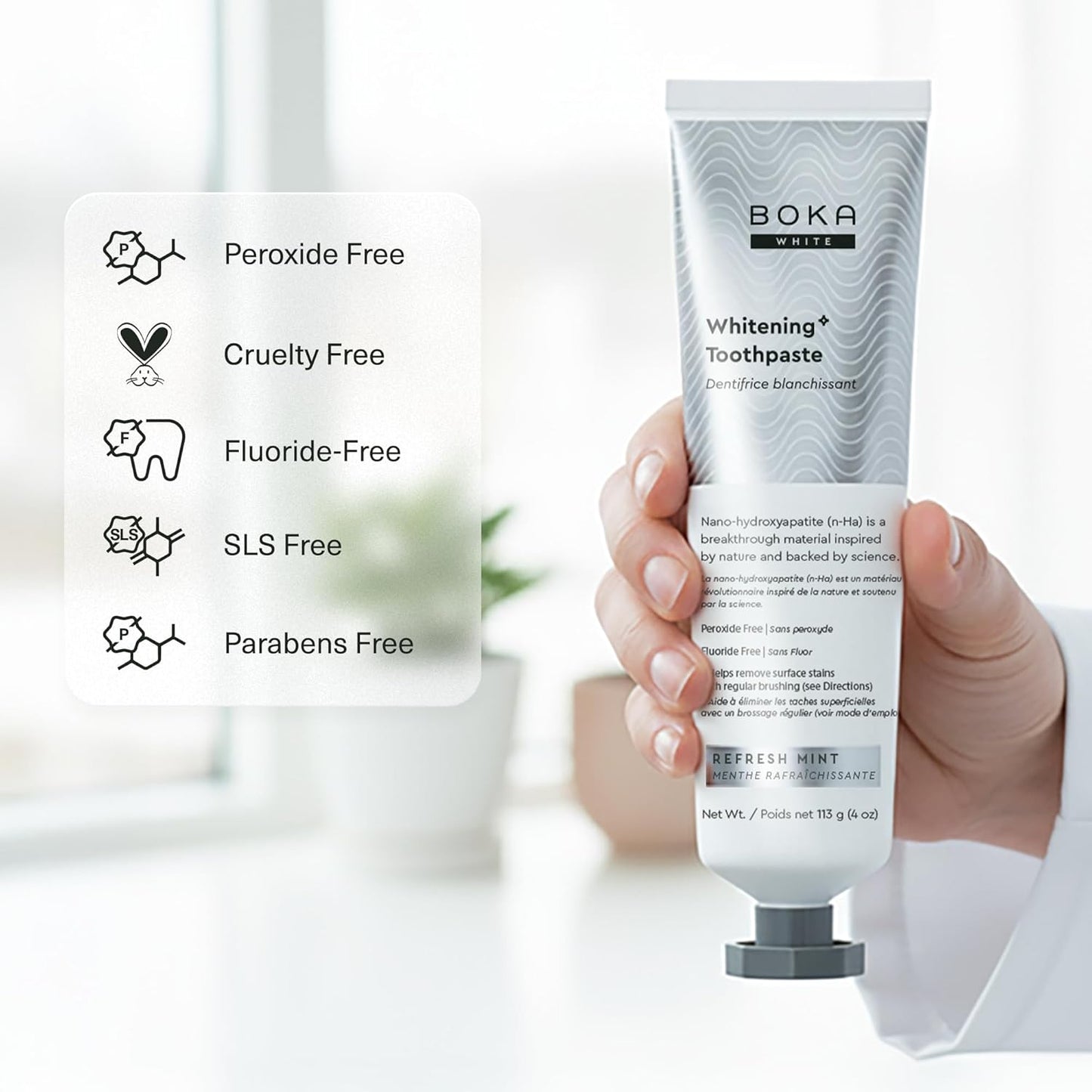 Boka Fluoride Free Toothpaste, Nano Hydroxyapatite Toothpaste, Appropr