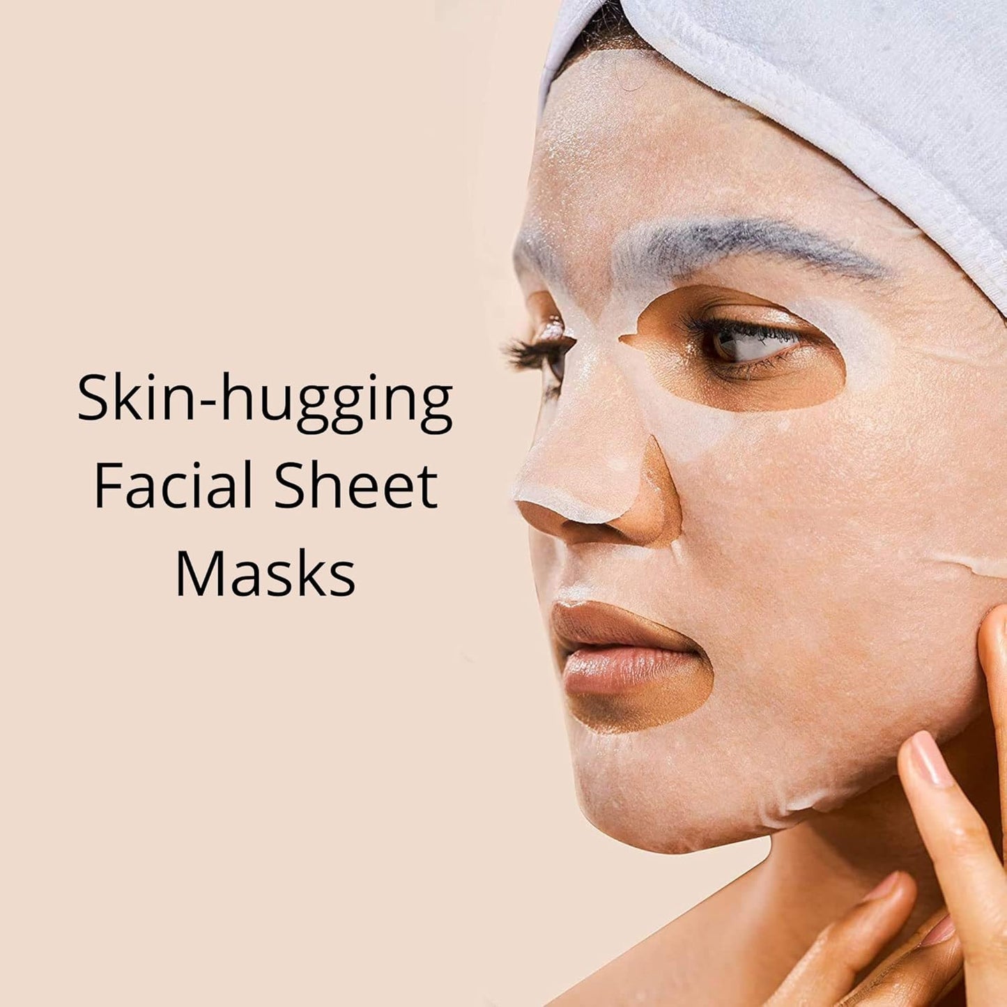 Rael Face Mask Skin Care, Collagen Face Masks - Bamboo Facial Sheet Ma