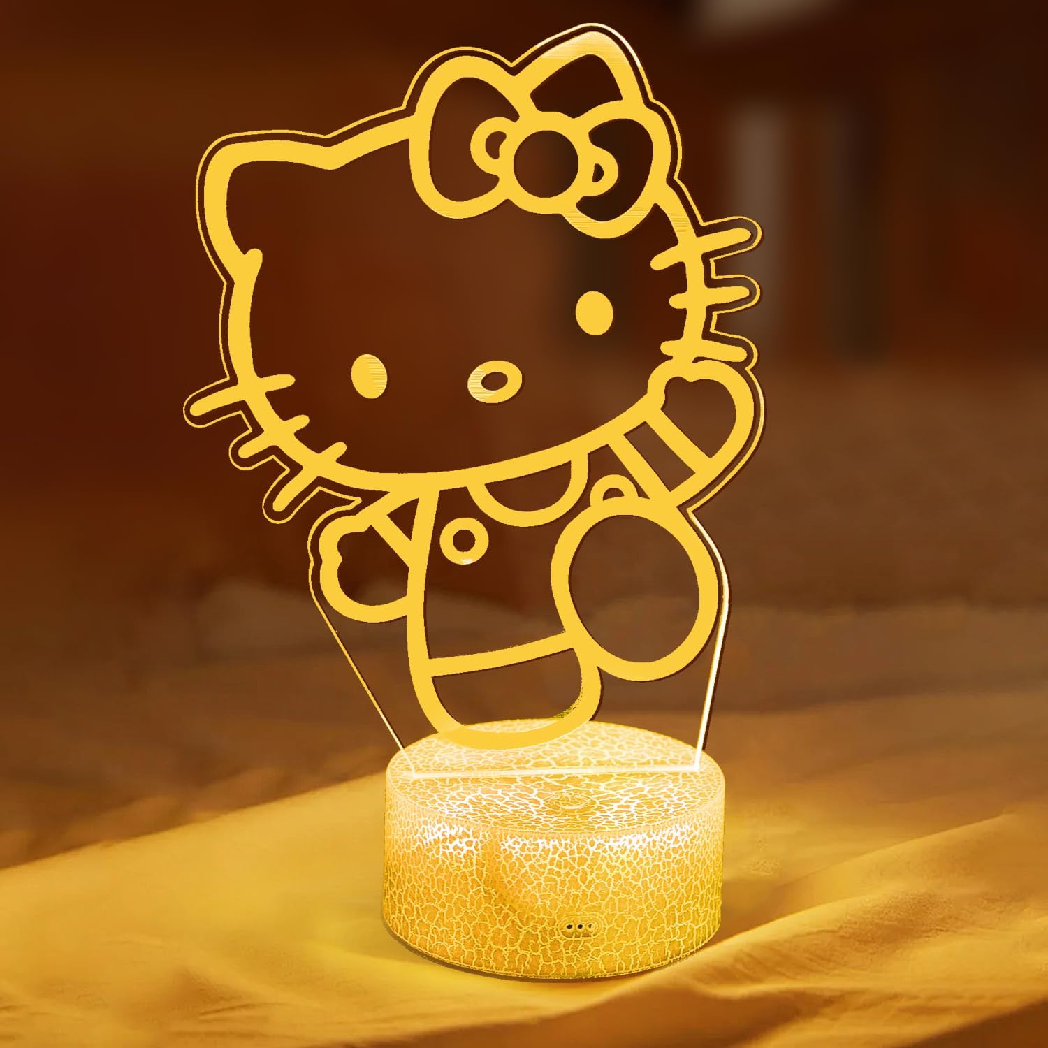 16 Colors Cartoon Night Light, Anime Character Change Decor Lamp with 