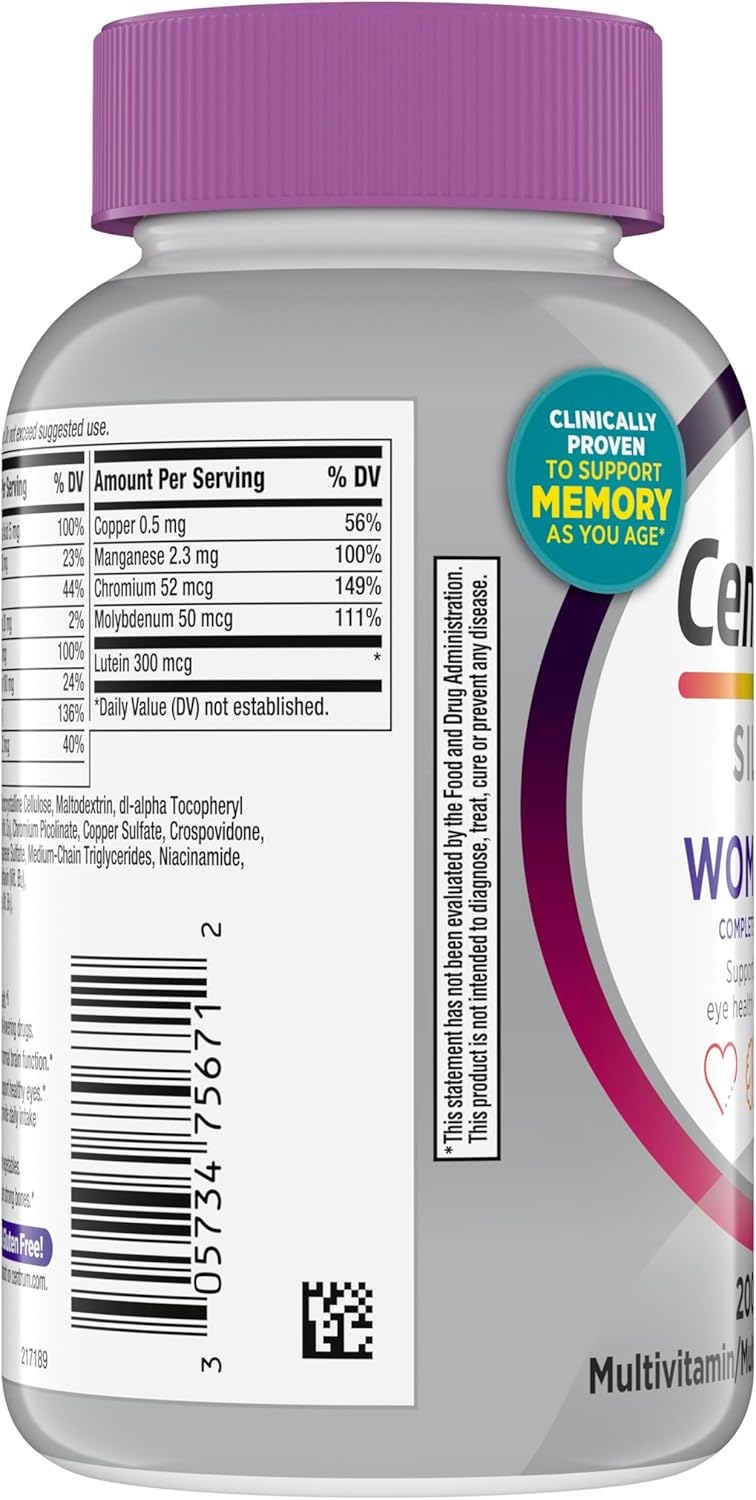 Centrum Silver Women's Multivitamin for Women 50 Plus, Multivitamin/Mu