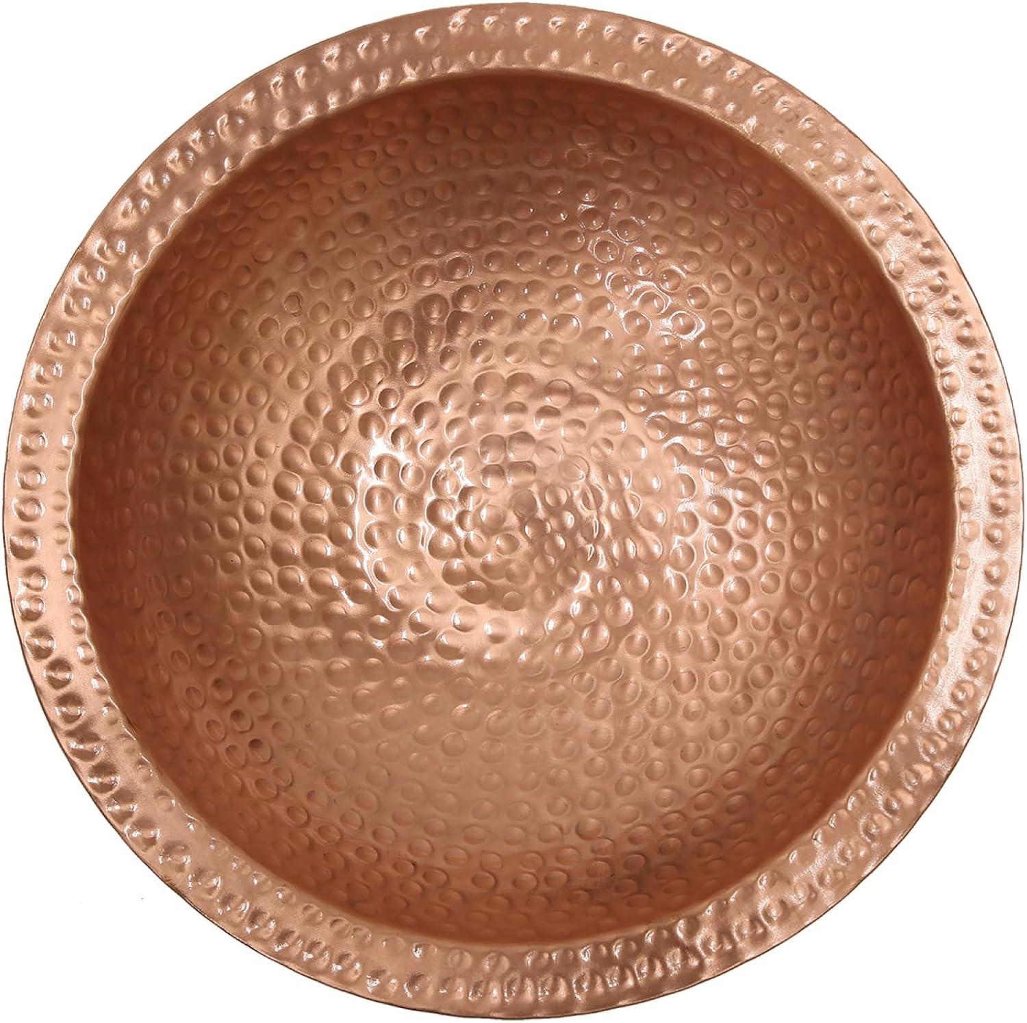 Hammered Solid Copper Birdbath- Tripod Stand