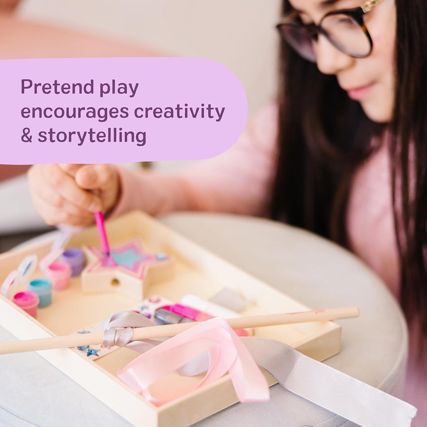 Melissa & Doug Created By Me! Paint & Decorate Your Own Wooden Princes
