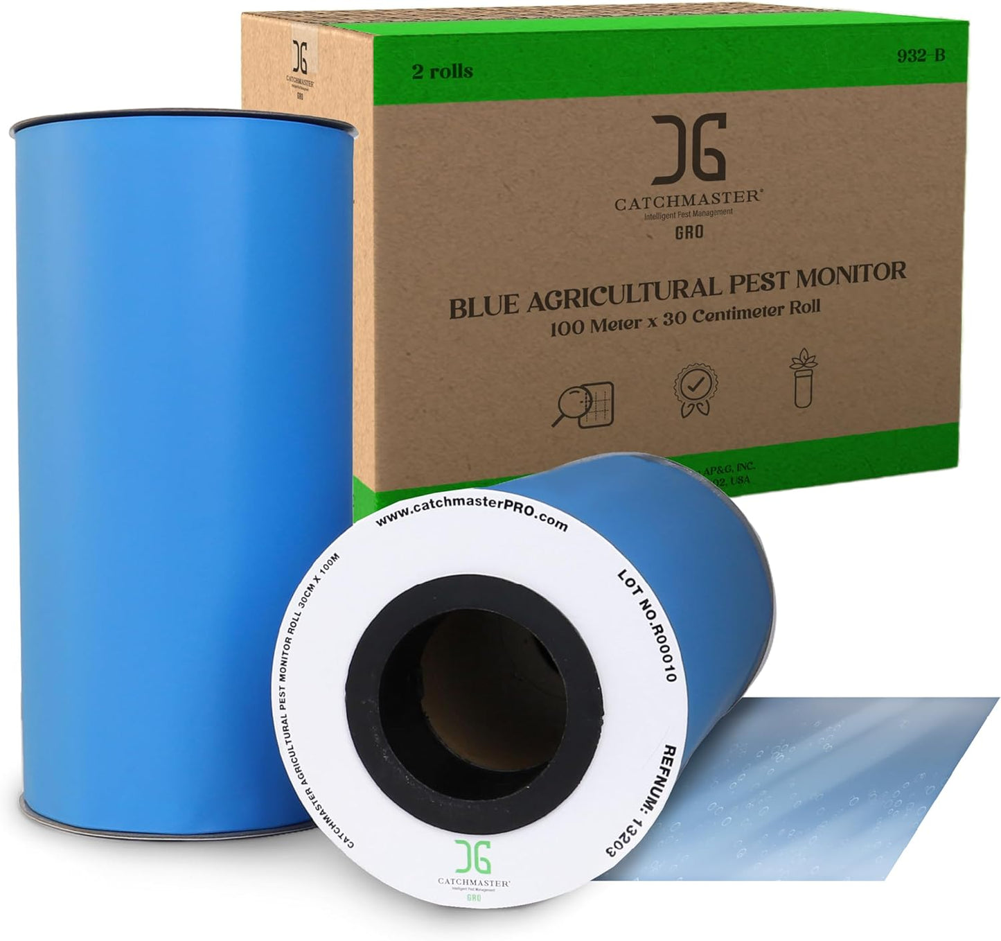 Catchmaster GRO XL AG Roll 2PK, Double Sided Adhesive Fly Tape Strips,