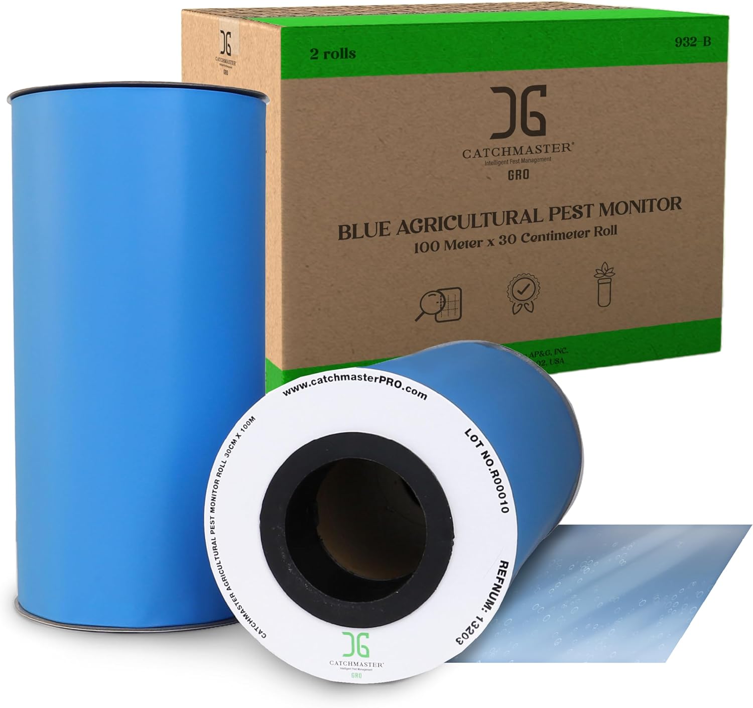 Catchmaster GRO XL AG Roll 2PK, Double Sided Adhesive Fly Tape Strips,