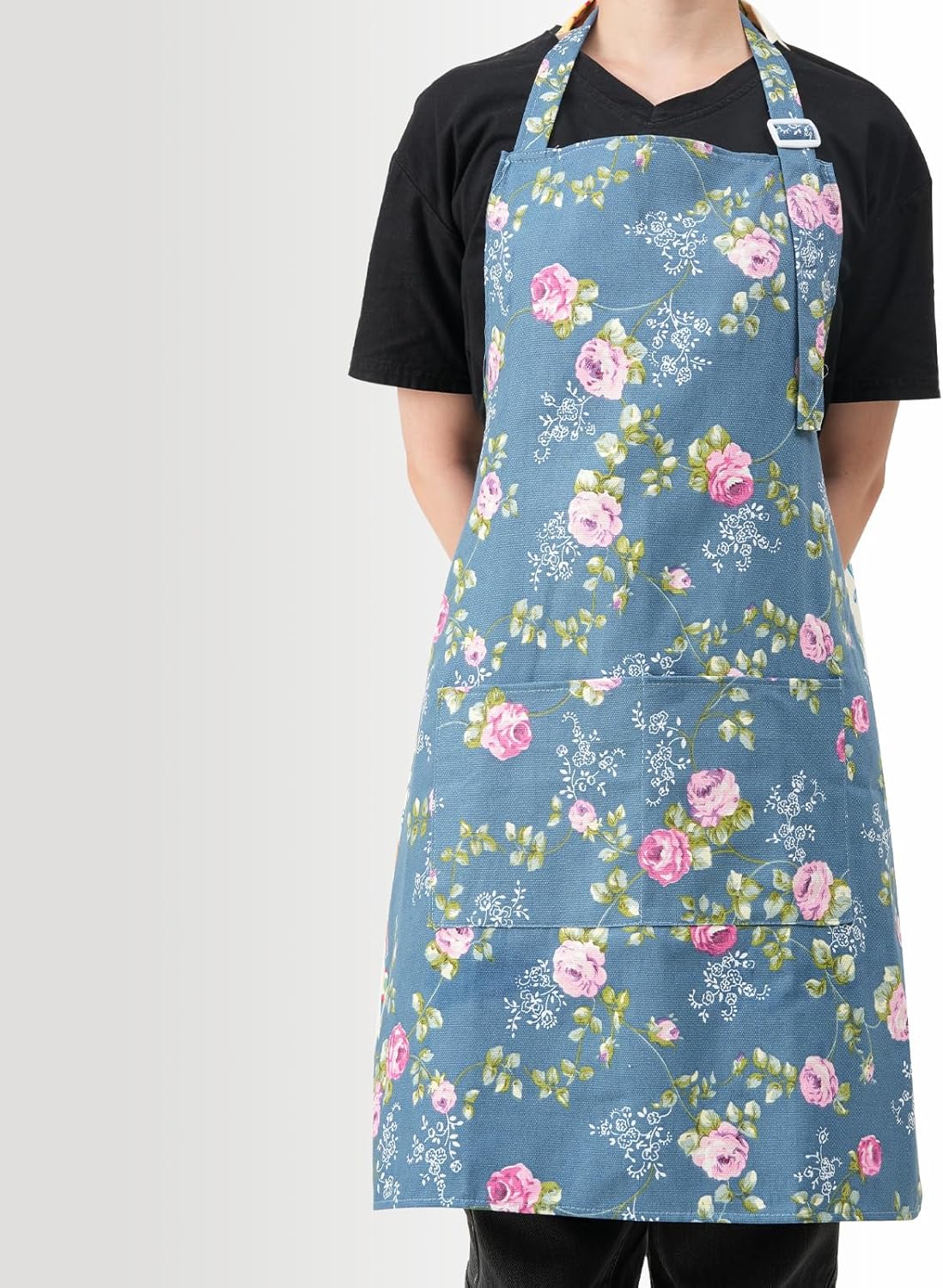 DILLMAN Aprons for Women with Pockets Cotton Linen Cooking Kitchen Bak