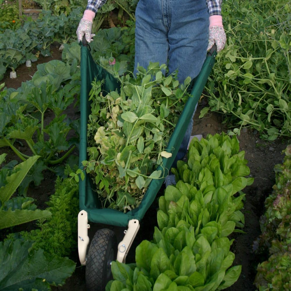 Allsop WheelEasy LE - Foldable Garden Cart (Wheelbarrow) with Easy Gri