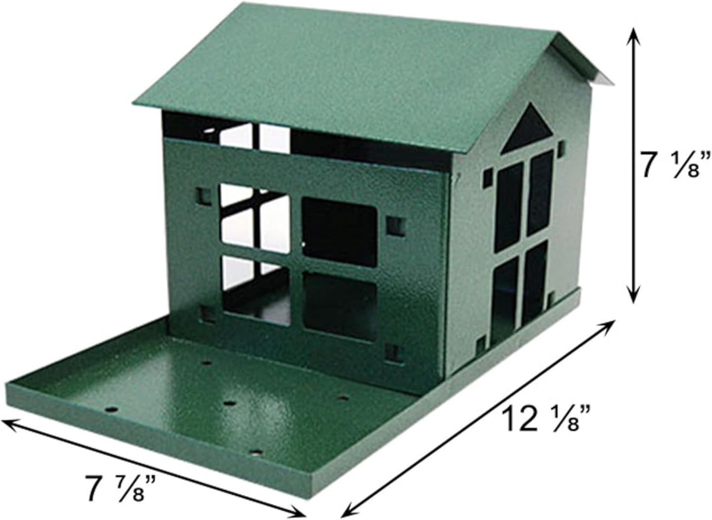 Erva Peanut Pantry Squirrel Feeder - Heavy Duty Steel - Premium Verdig
