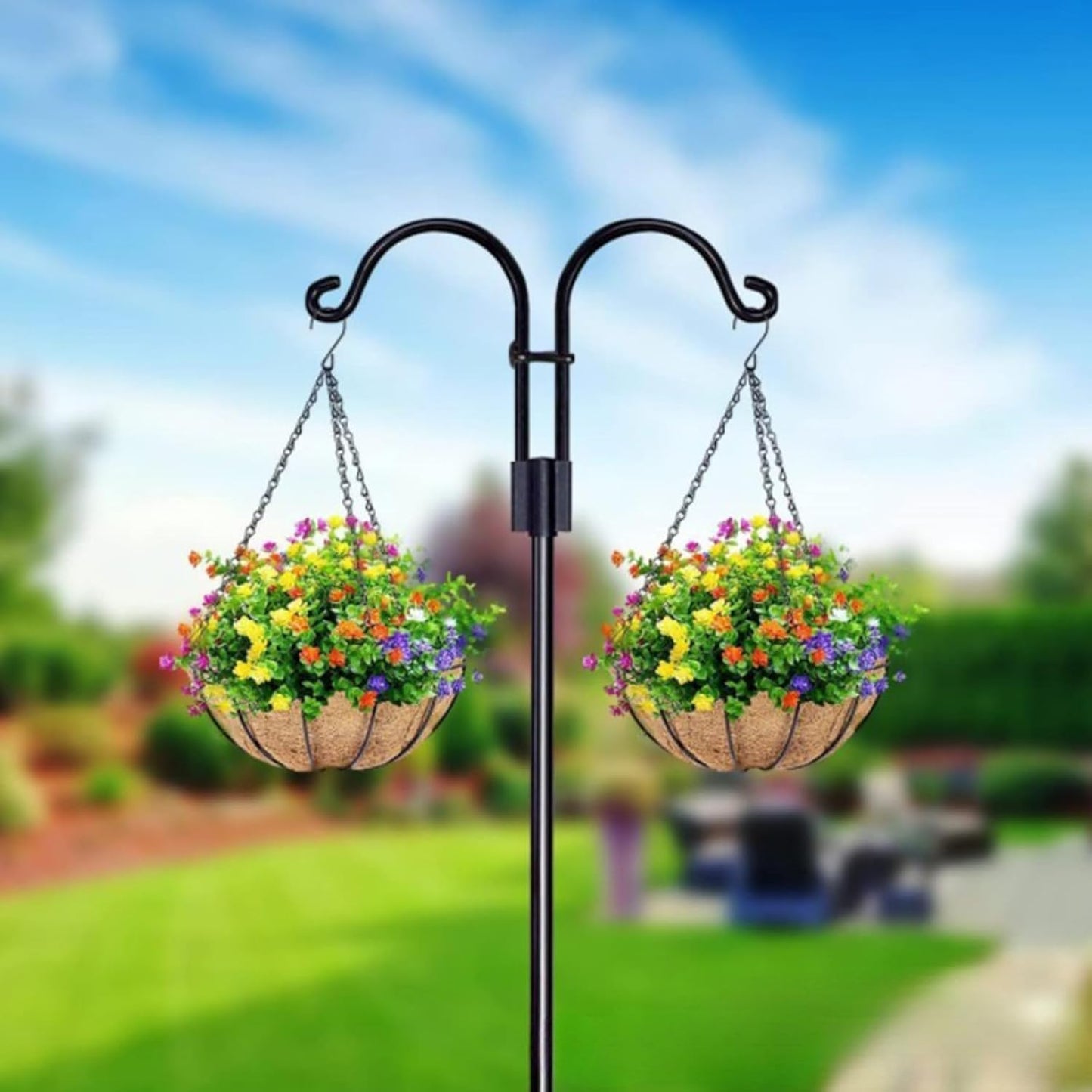 Multifunctional Bird Feeders Station for Bath Tray Stake for Birdwatching Garden Bird Bath Feeders Metal Stake