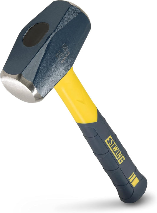 ESTWING Sure Strike Drilling/Crack Hammer - 3-Pound Sledge with Fiberg