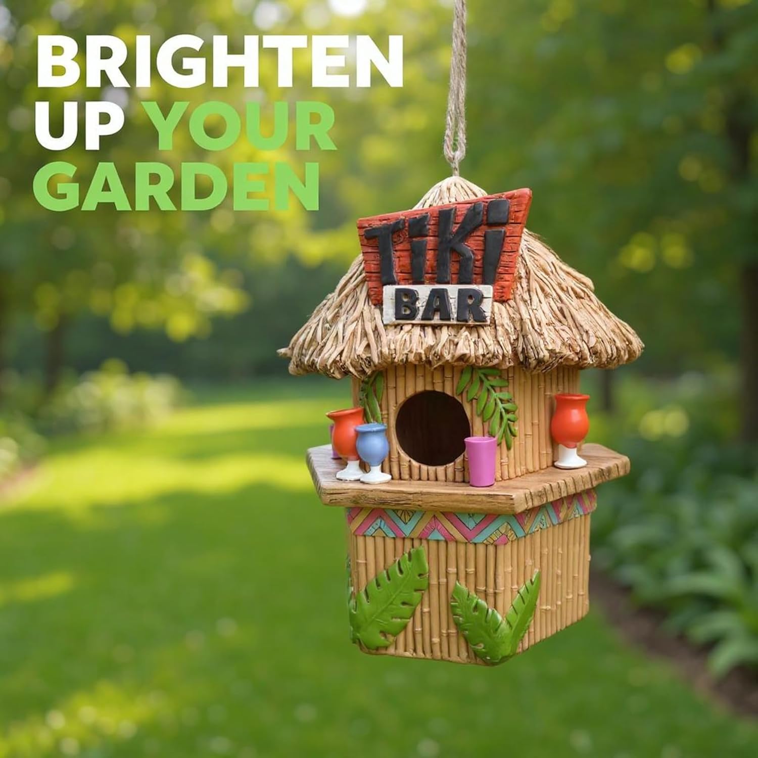 Spoontiques - Birdhouse - Garden Décor - Decorative Bird House for Yar
